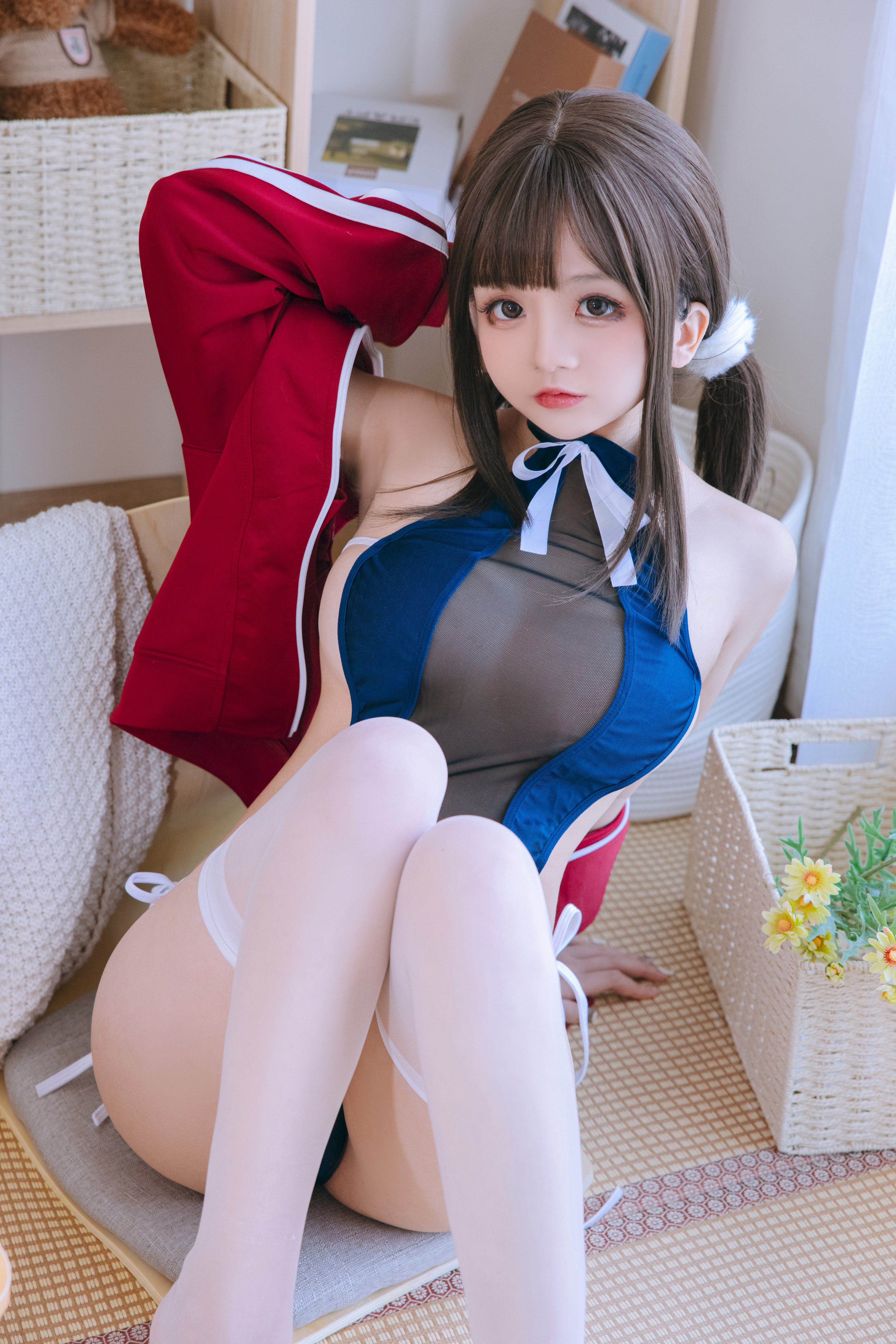日奈嬌 - 網紗のスクール水着