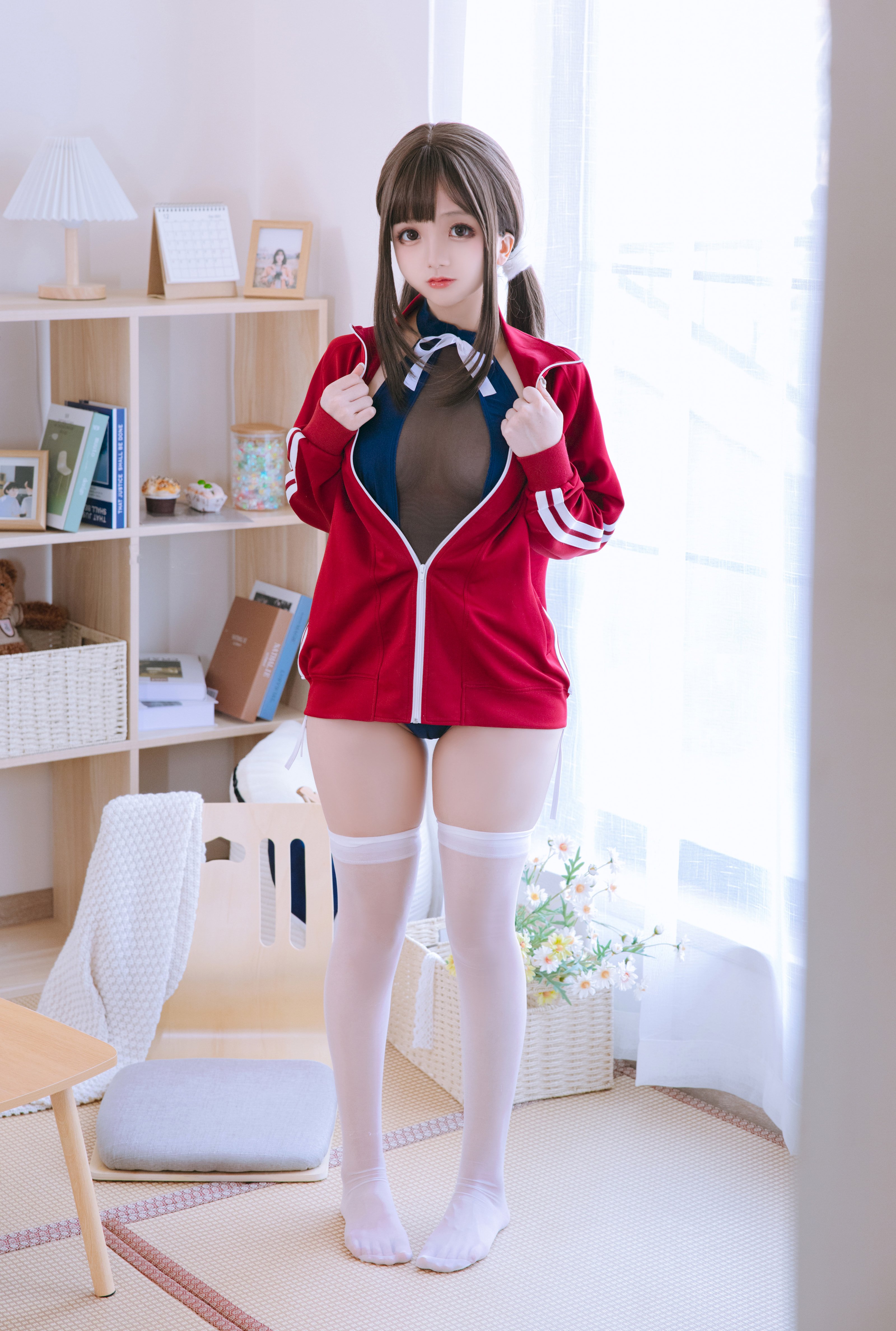 日奈嬌 - 網紗のスクール水着