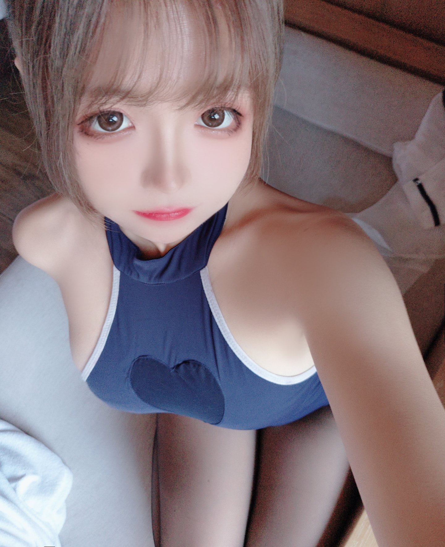 日奈嬌 - 網紗のスクール水着