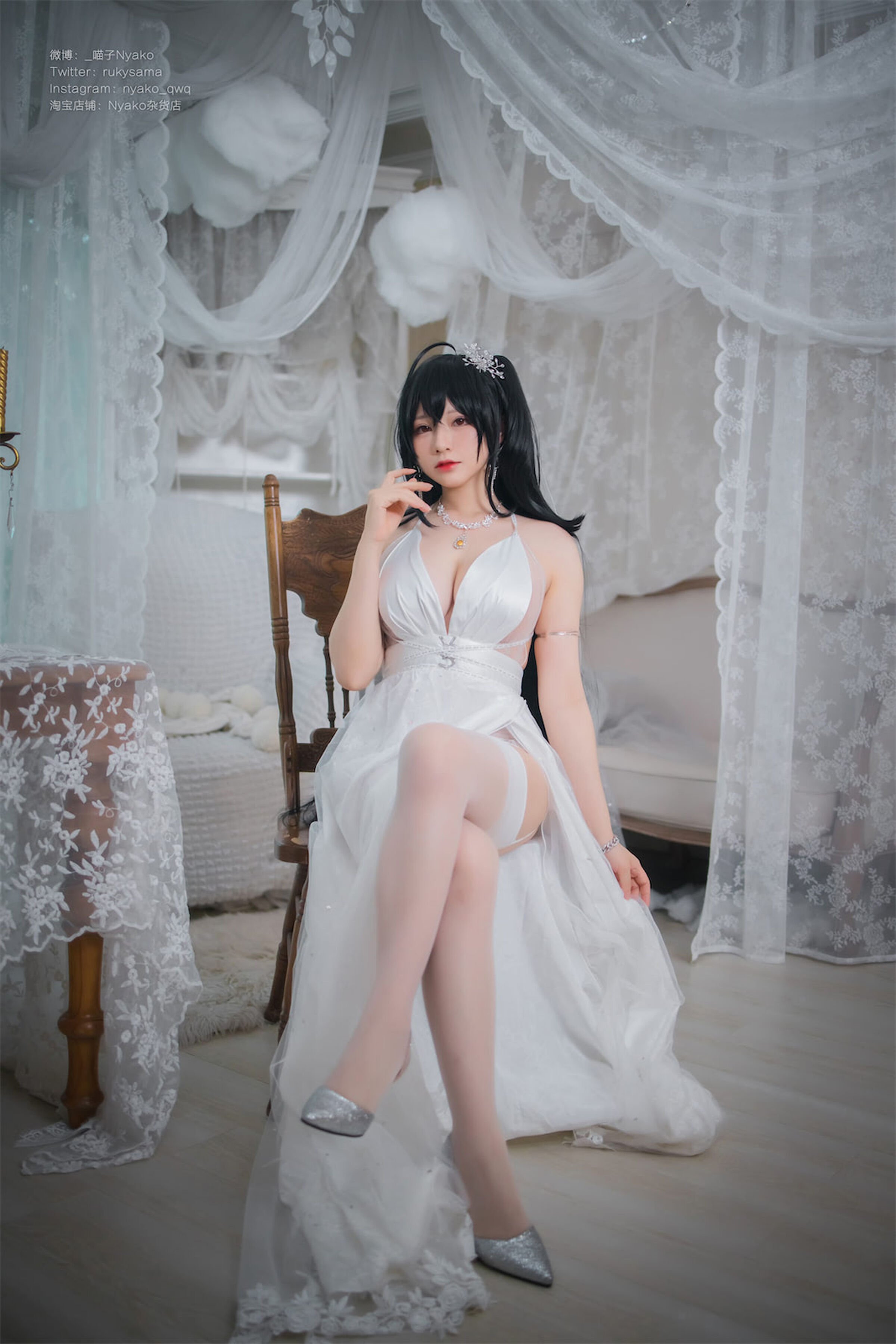 尼亞科喵子 大鳳純白婚紗