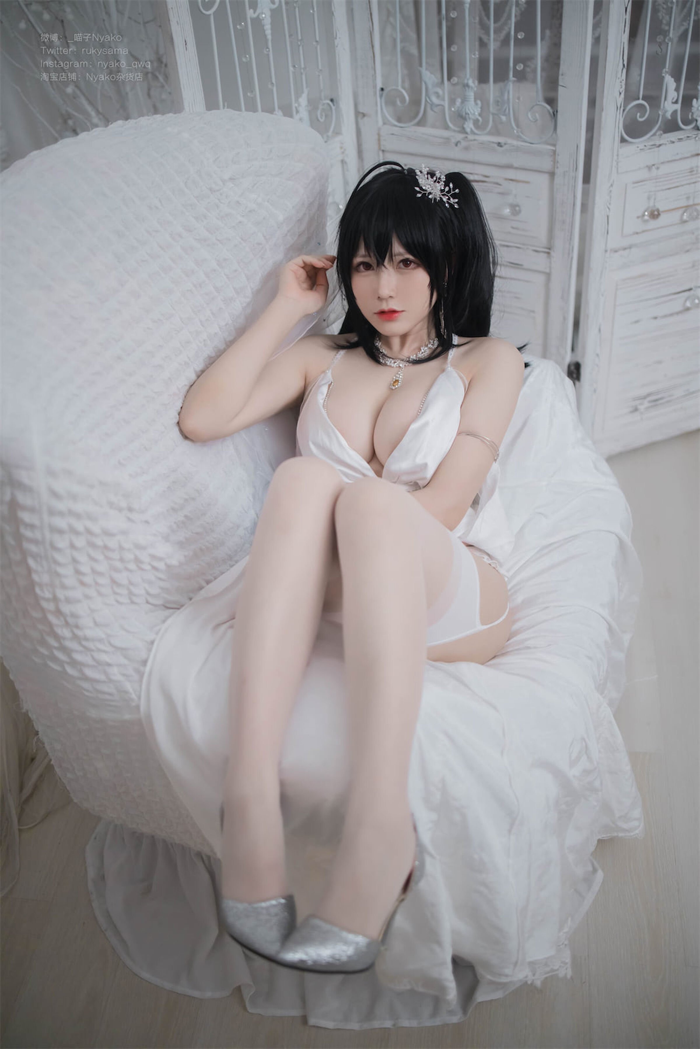 尼亞科喵子 大鳳純白婚紗