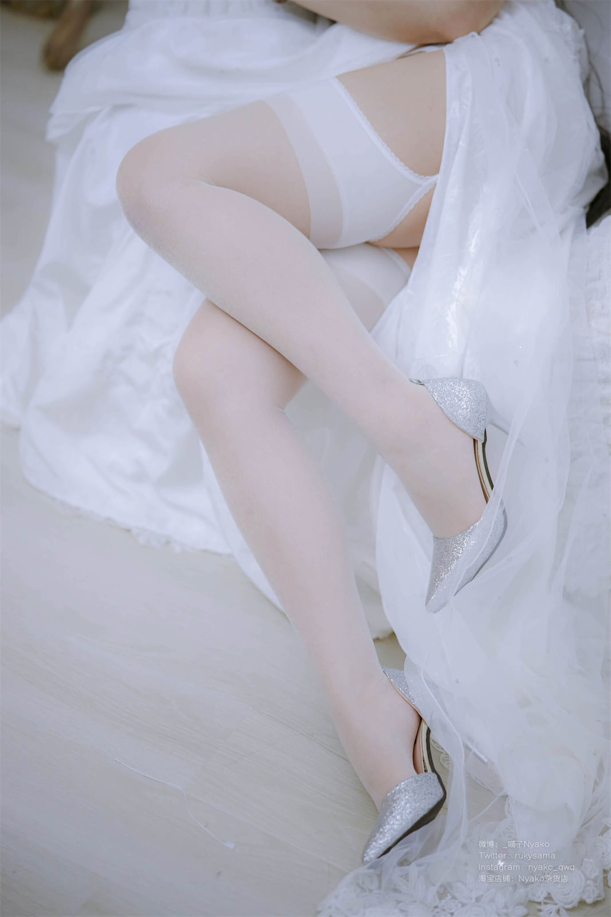 尼亞科喵子 大鳳純白婚紗