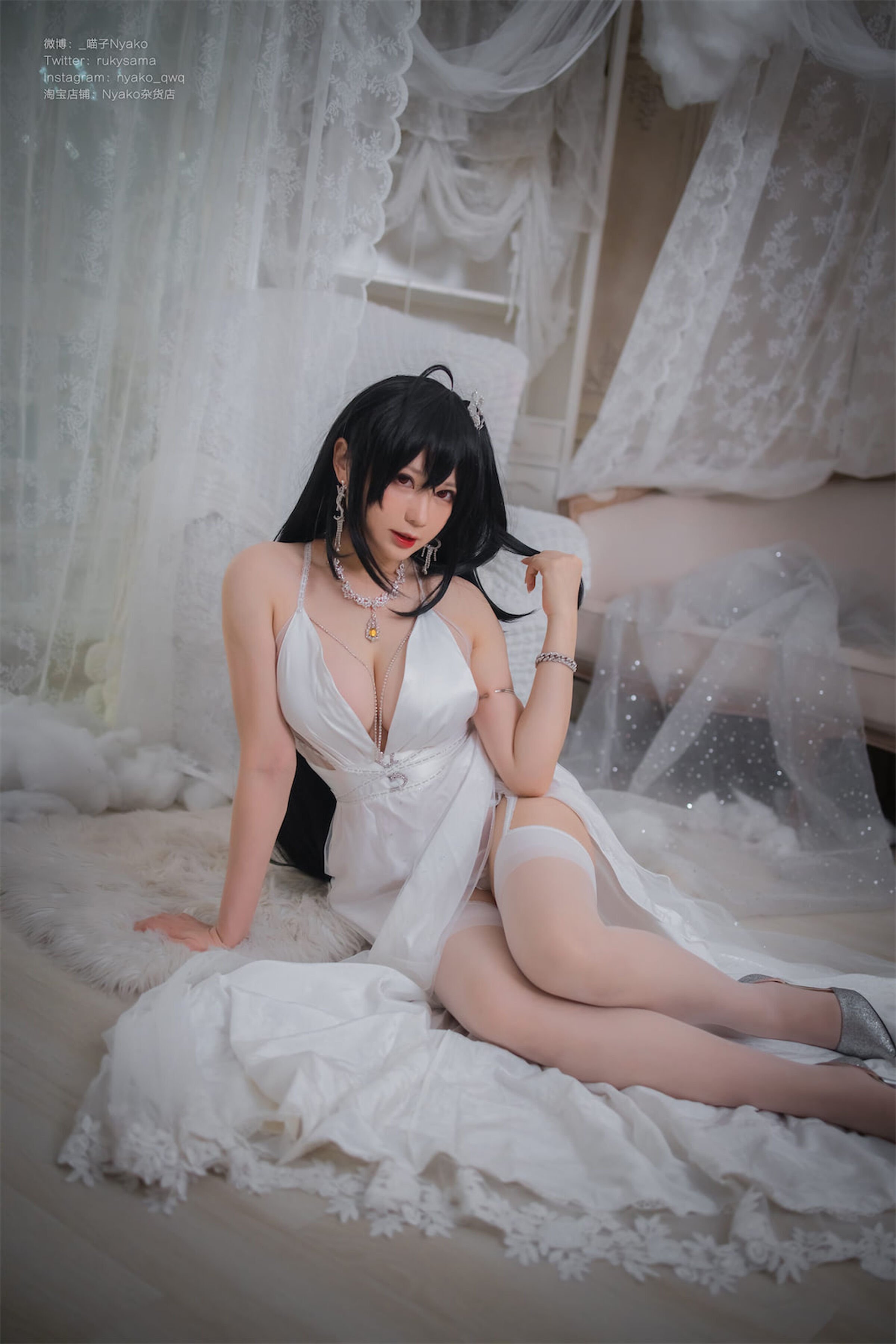 尼亞科喵子 大鳳純白婚紗