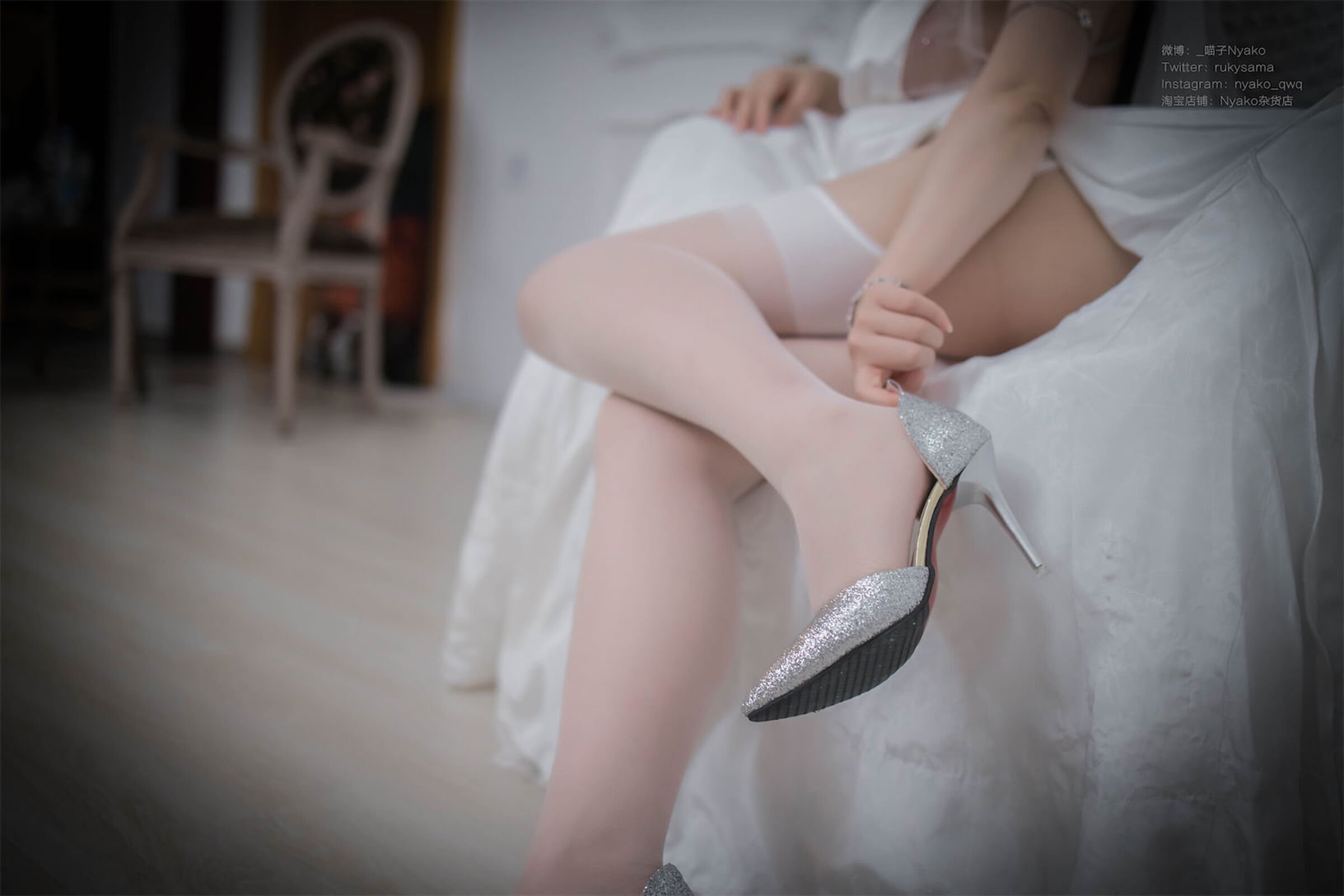 Nyako Miaozi Great Phoenix Pure White Wedding Dress