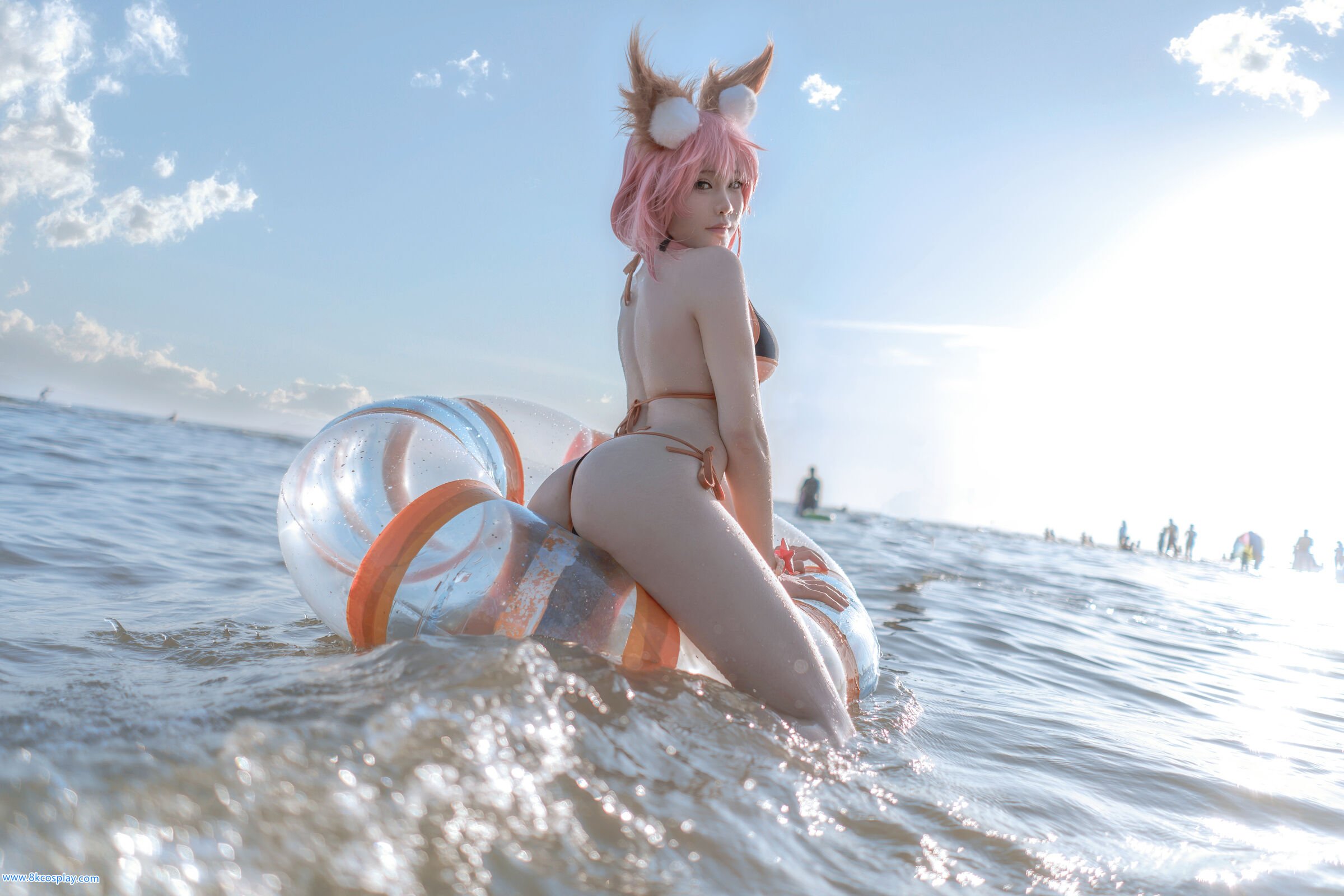 uki Mùa Mưa] Tamamo no Mae bên bờ biển áo tắm FATE Tamamo no Mae Bikini