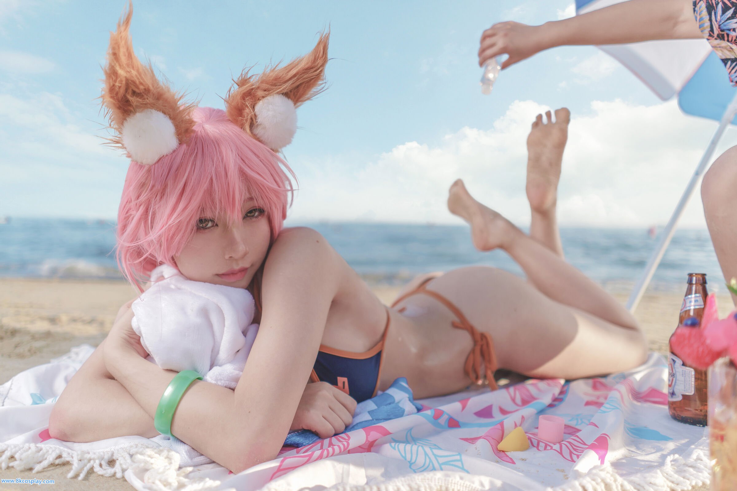 uki Mùa Mưa] Tamamo no Mae bên bờ biển áo tắm FATE Tamamo no Mae Bikini