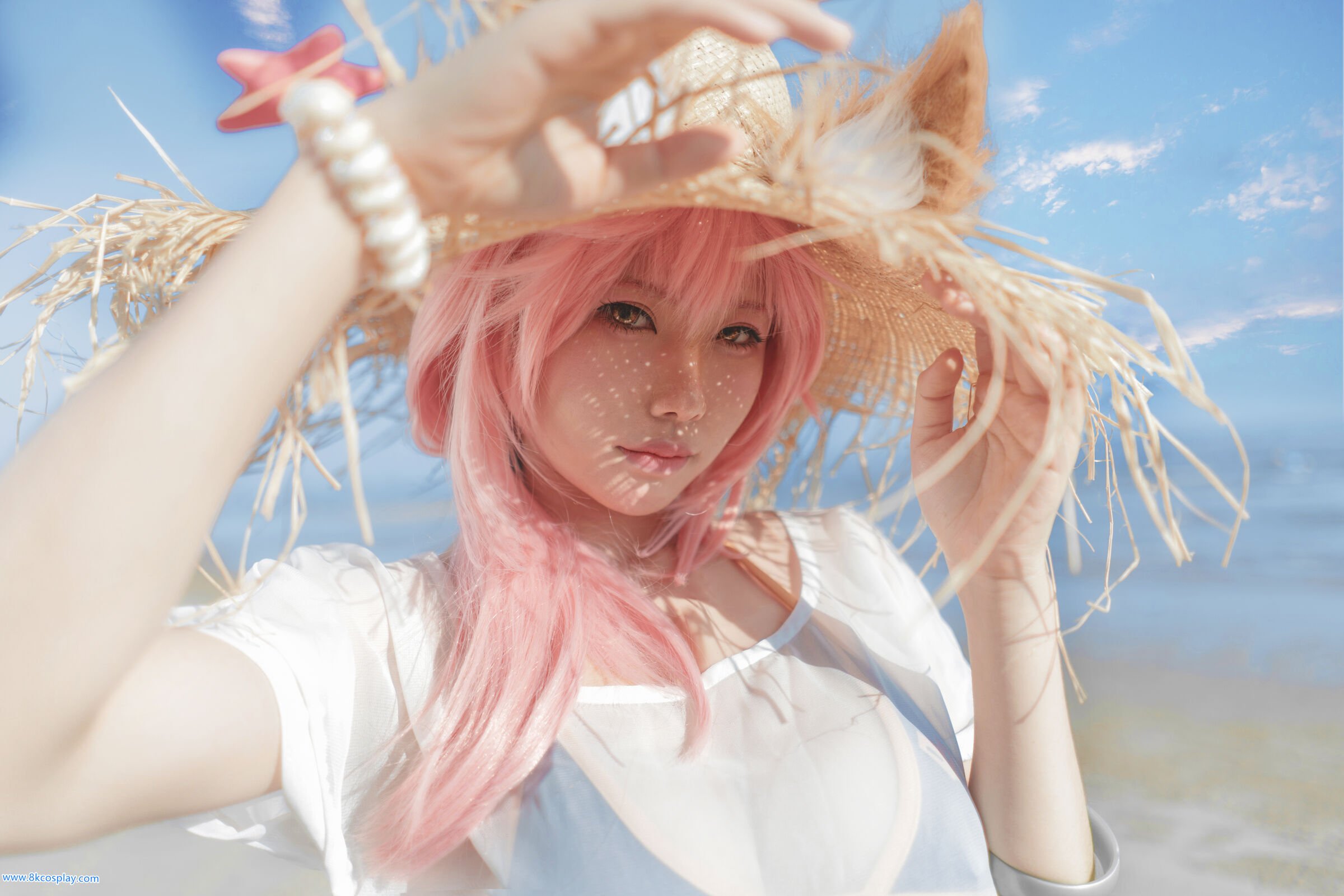 uki Mùa Mưa] Tamamo no Mae bên bờ biển áo tắm FATE Tamamo no Mae Bikini