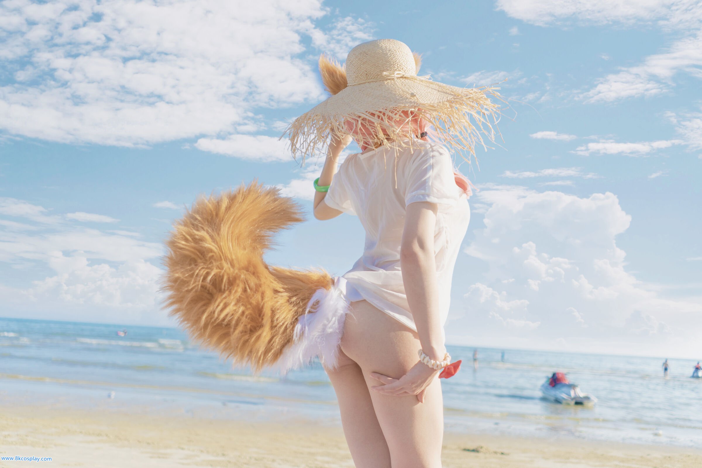 uki Mùa Mưa] Tamamo no Mae bên bờ biển áo tắm FATE Tamamo no Mae Bikini