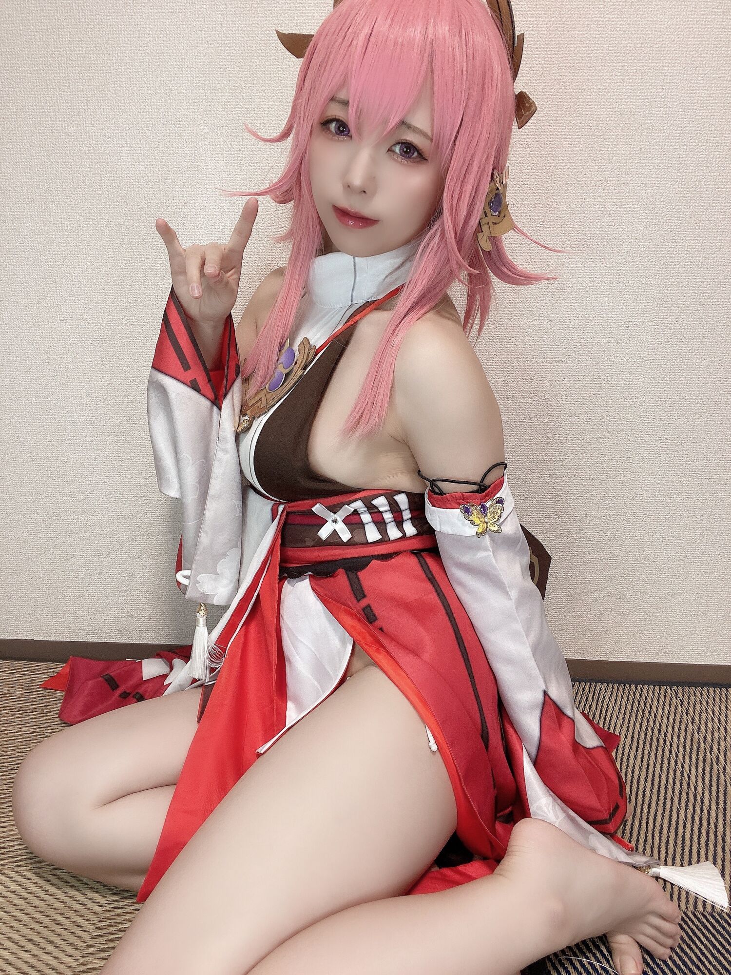 Rizuna - Tập ảnh tự chụp cosplay Yae Miko