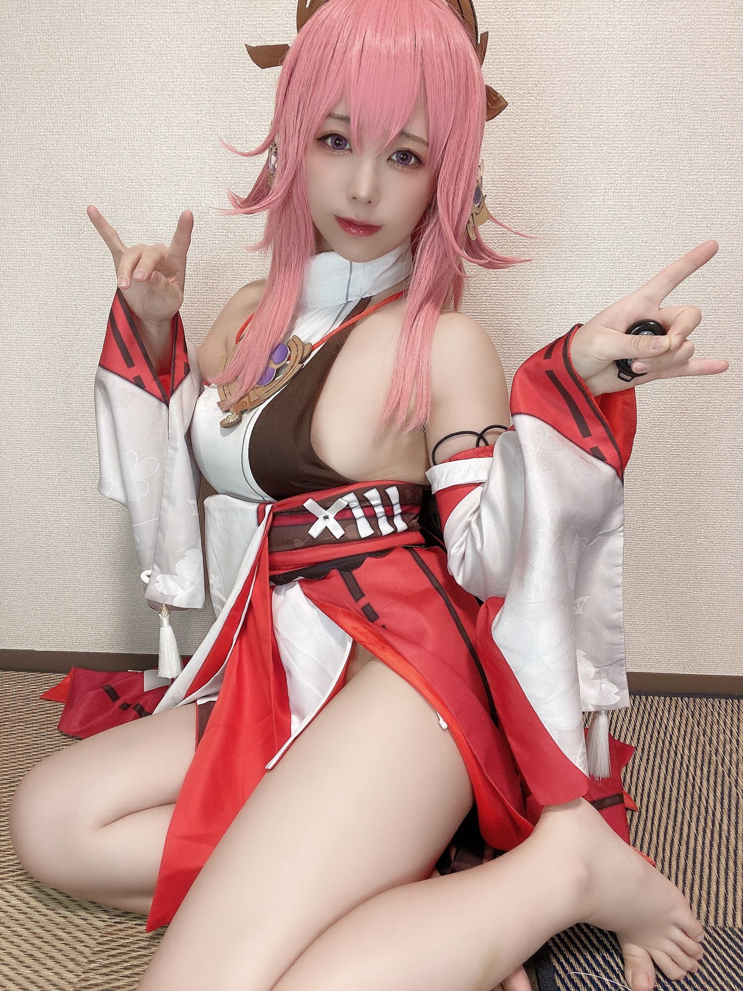 Rizuna - Tập ảnh tự chụp cosplay Yae Miko