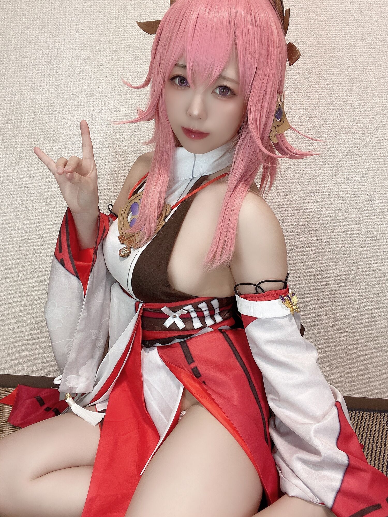 Rizuna - Tập ảnh tự chụp cosplay Yae Miko