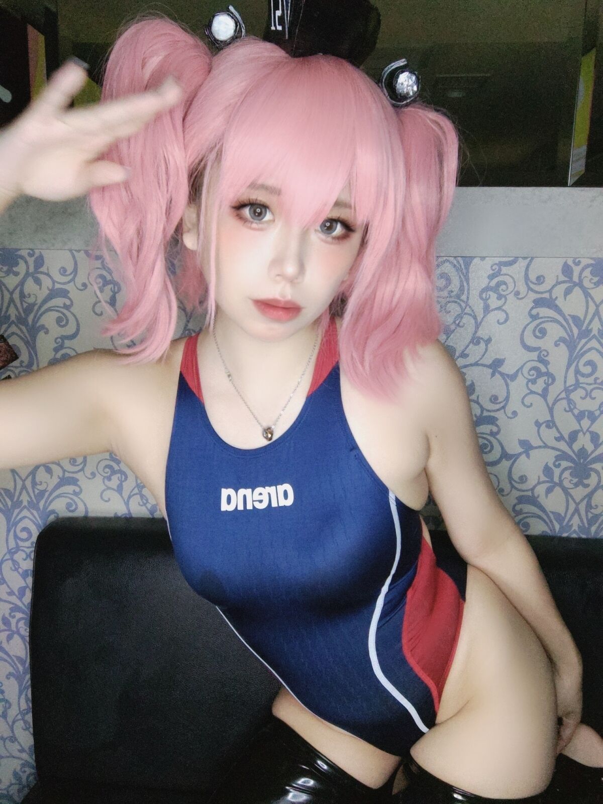 Shuran Nyama] Kancolle Atlanta áo bơi thi đấu + vớ cao su!