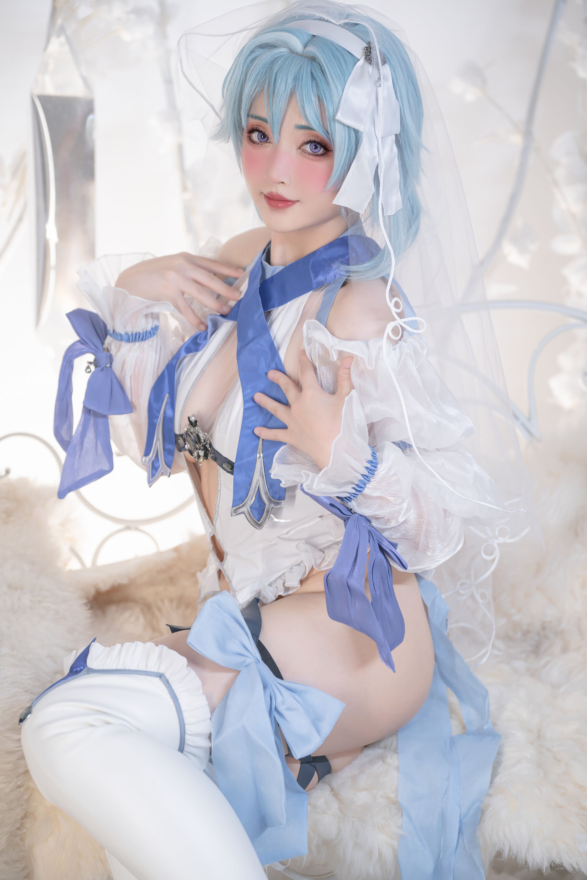 爆機少女喵小吉&雲燒 - 原神花嫁：優菈&甘雨