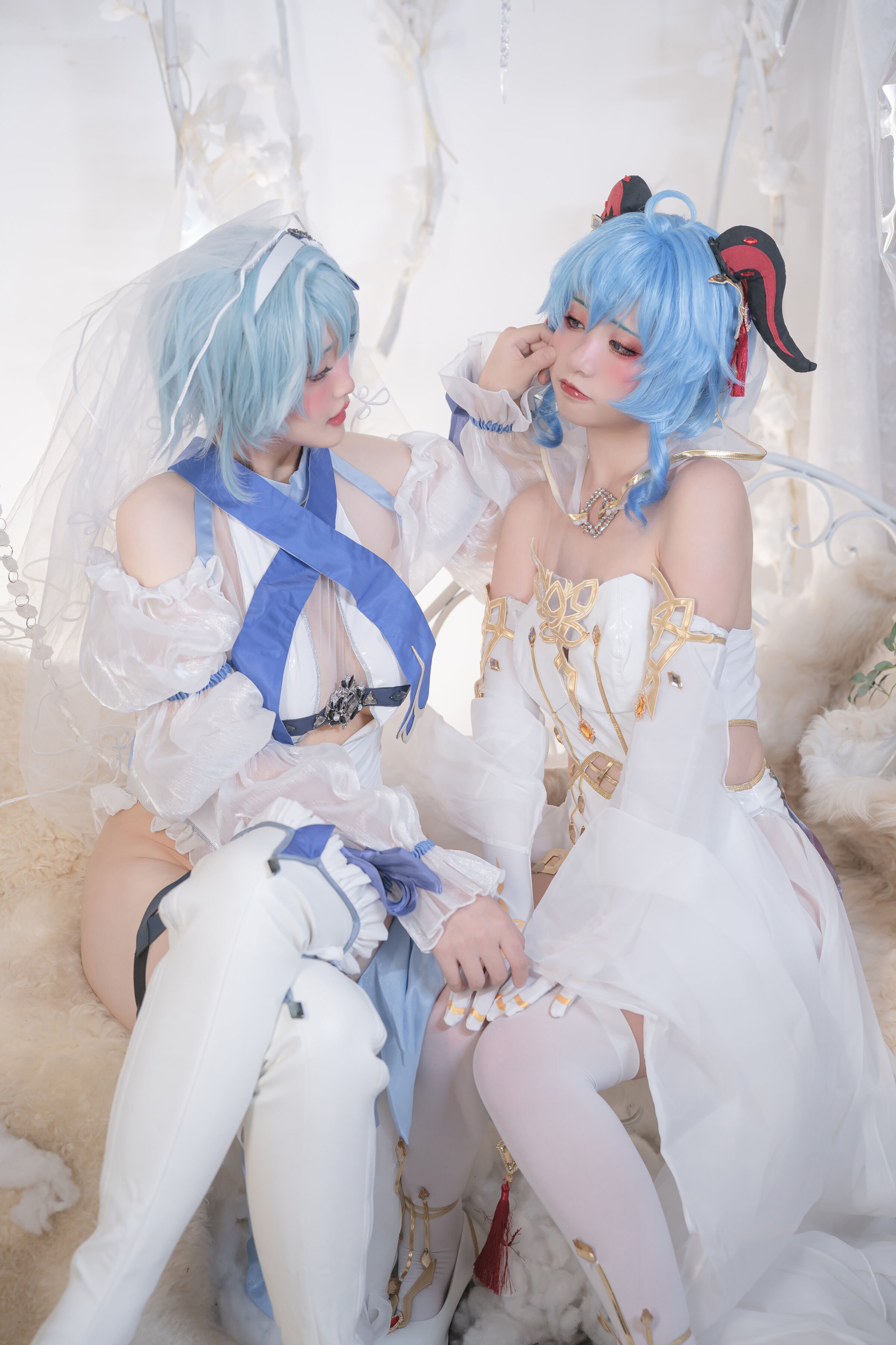 爆机少女喵小吉&云烧 - 原神花嫁：优菈&甘雨