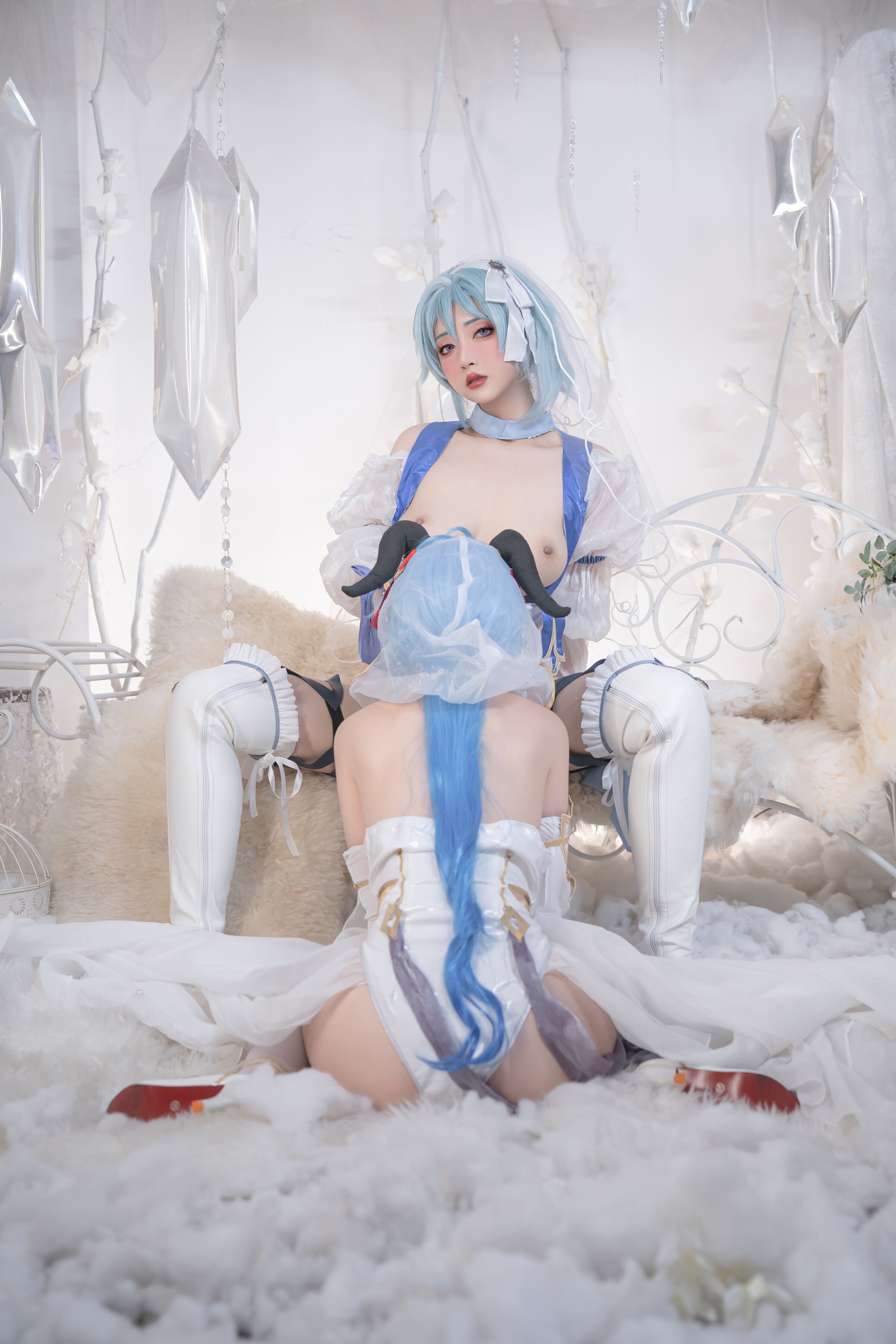 爆机少女喵小吉&云烧 - 原神花嫁：优菈&甘雨