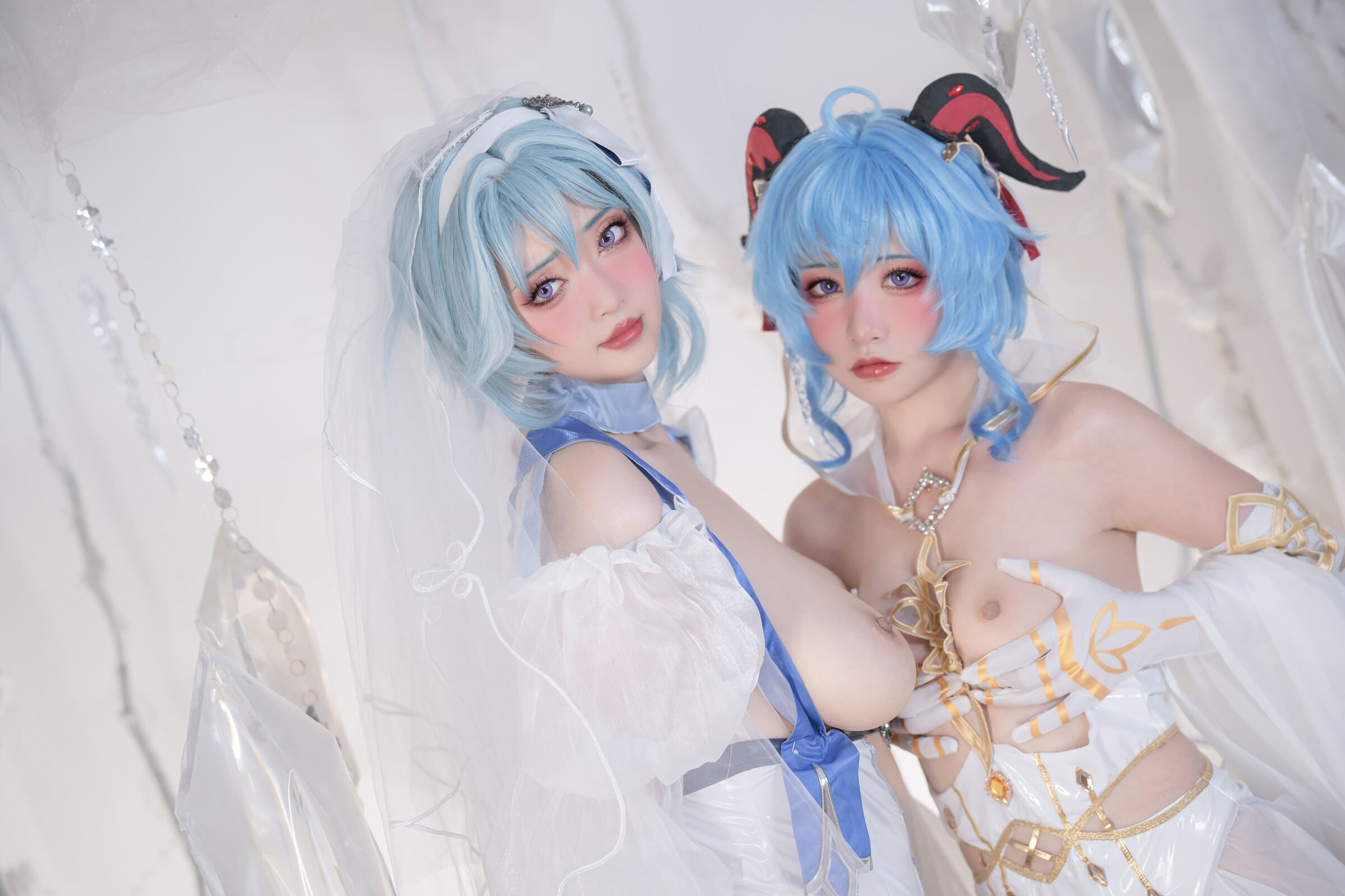 爆机少女喵小吉&云烧 - 原神花嫁：优菈&甘雨