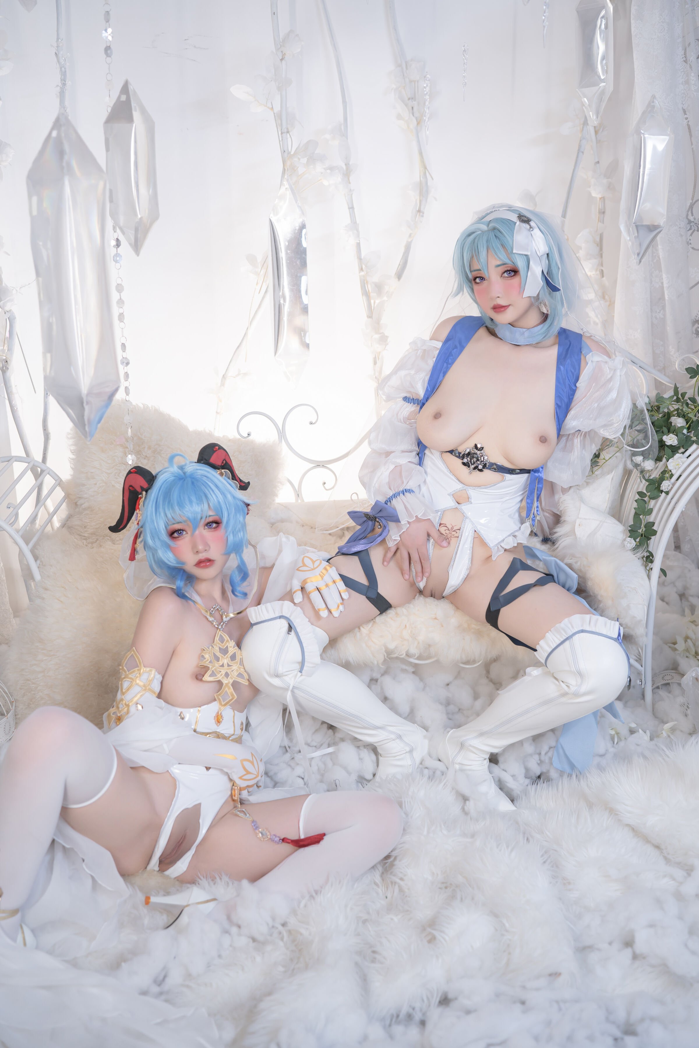 爆机少女喵小吉&云烧 - 原神花嫁：优菈&甘雨