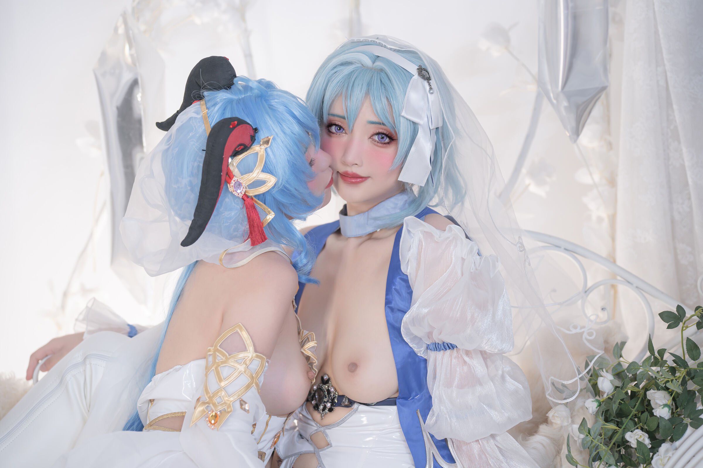 爆机少女喵小吉&云烧 - 原神花嫁：优菈&甘雨