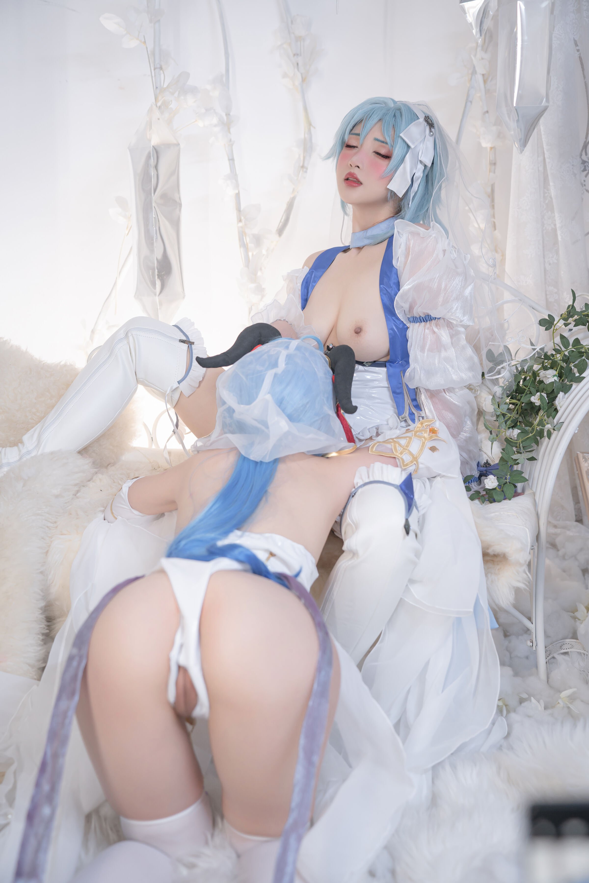 爆机少女喵小吉&云烧 - 原神花嫁：优菈&甘雨