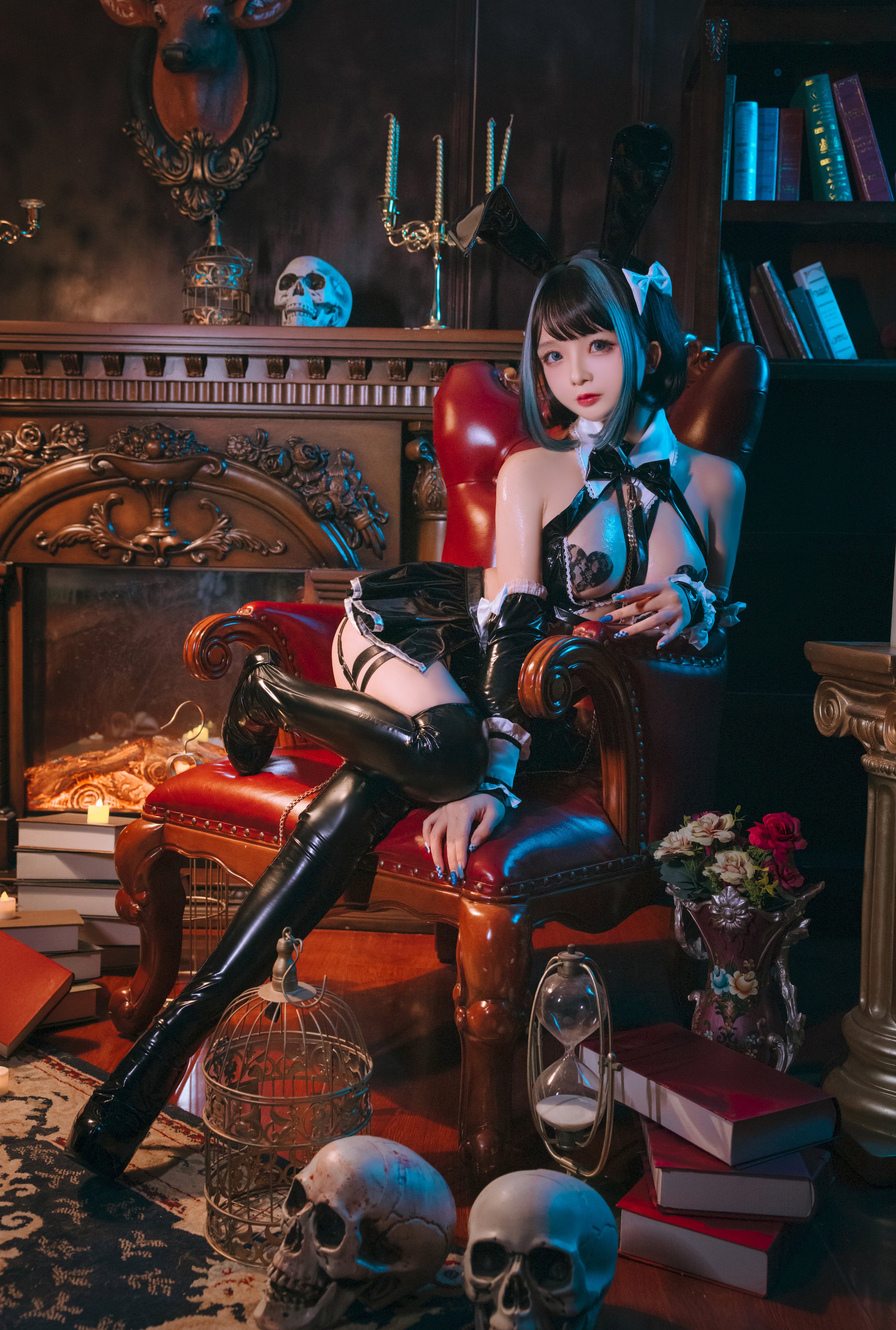 リナイジャオ - ハロウィン悪魔レザージャケット