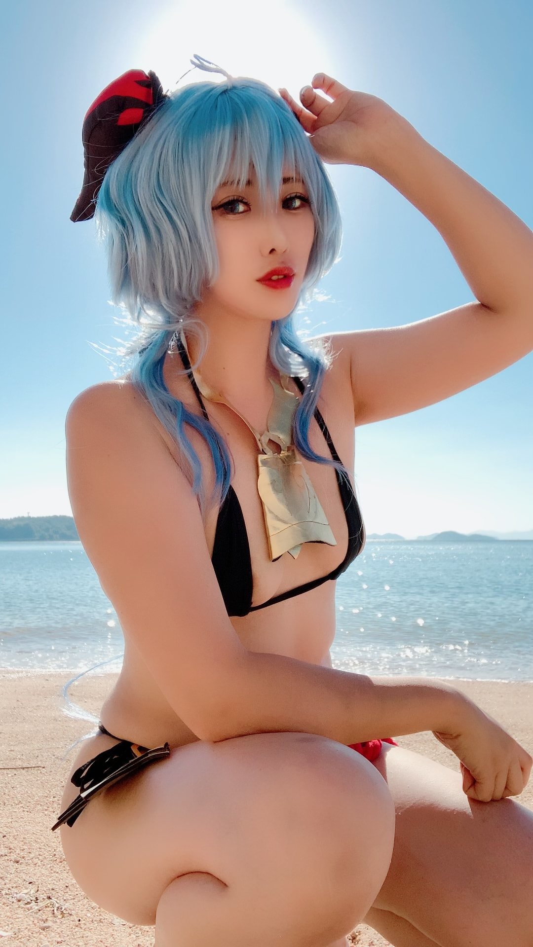 Glossy Rabbit (艶兎)] Ganyu and Barbara on Marine Day, and a bit of Mona! (Genshin Impact)