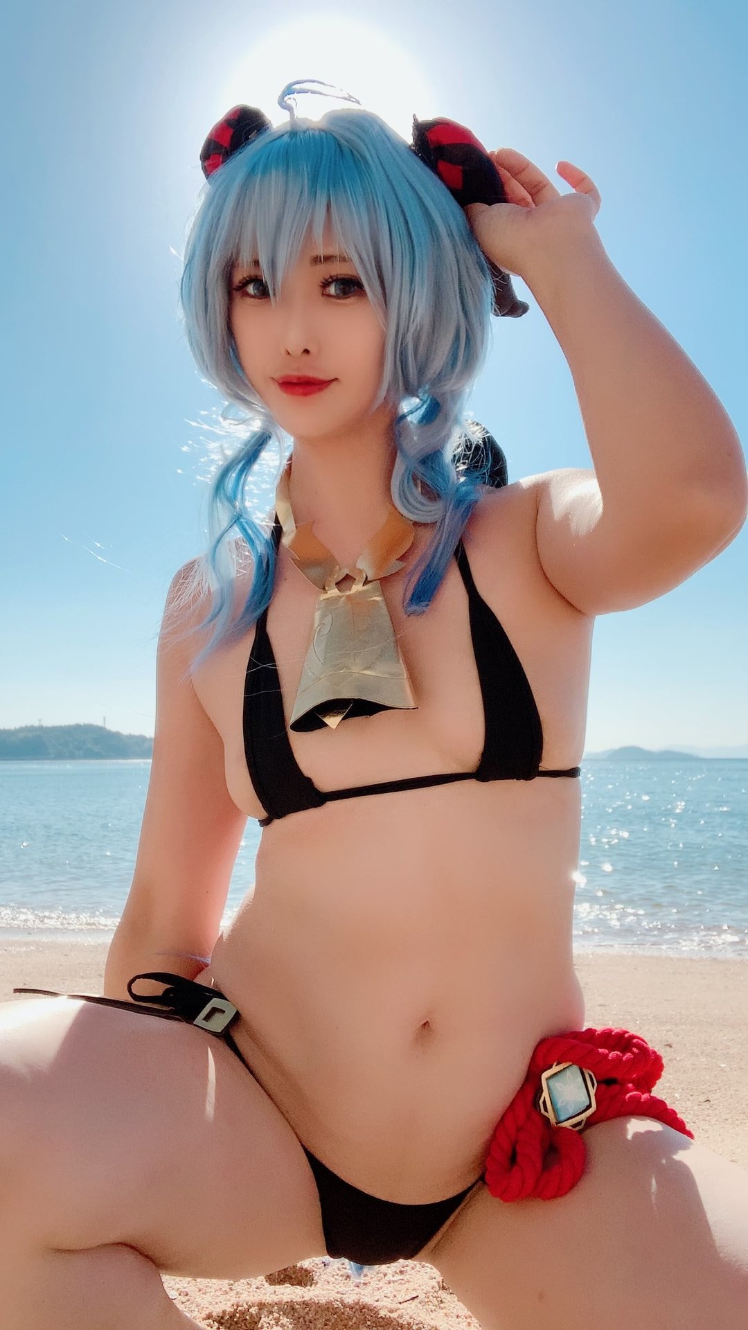 Glossy Rabbit (艶兎)] Ganyu and Barbara on Marine Day, and a bit of Mona! (Genshin Impact)