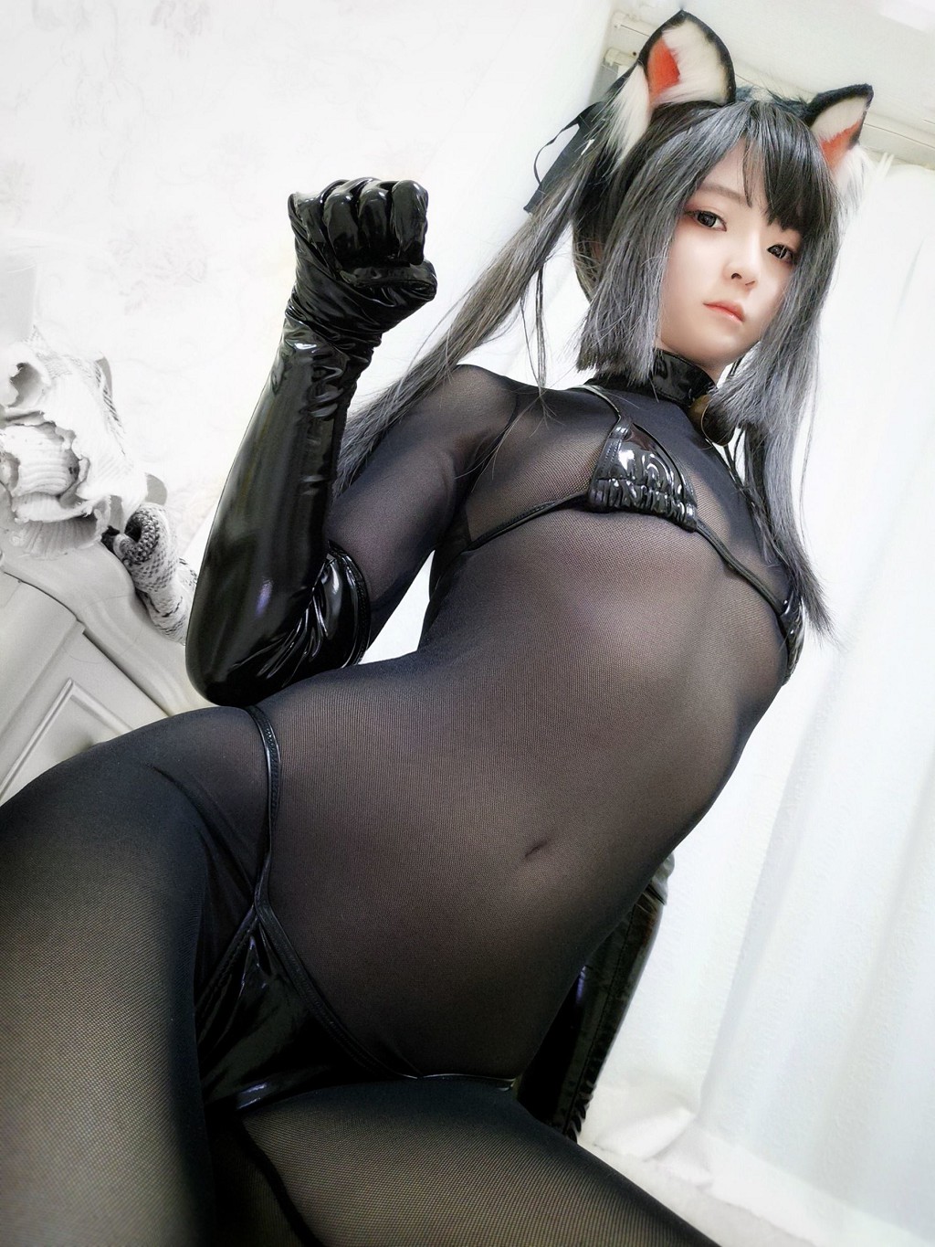 อีเซี่ยวหยางเซ《แมวดำช็อกโกแลตพาย》 [โคสเพลย์สาวสวย] หนังสือภาพ[34P