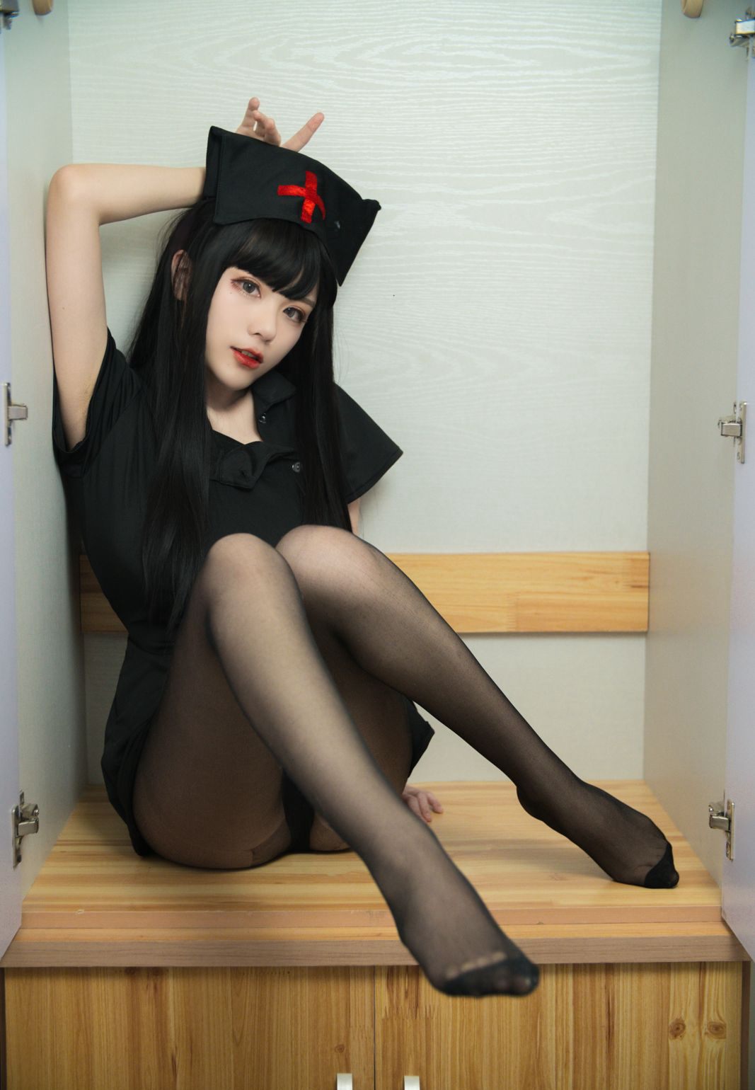 Coser cheese block Wii uncensored extremely explicit black silk Cosplay high-definition images