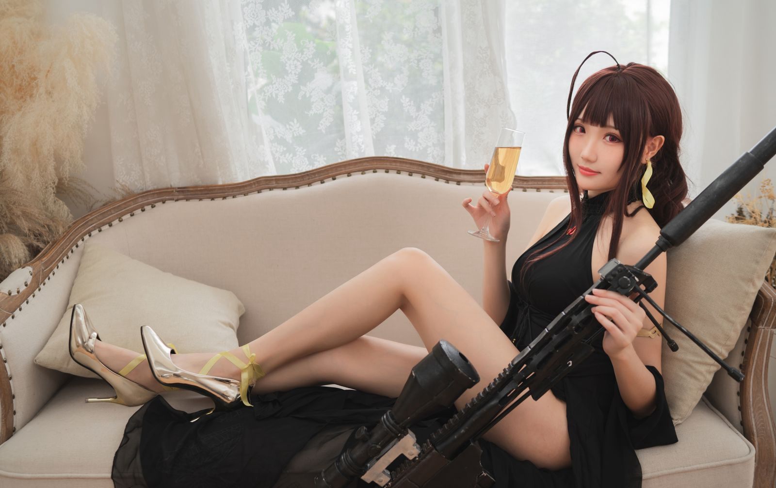 瓜希醬2020美腿高跟性感Cosplay超污大尺度高清圖