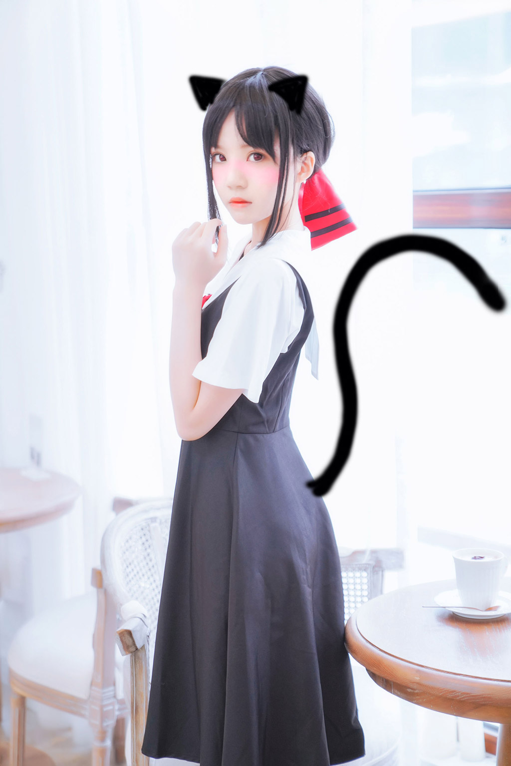 桜桃喵《四宫辉夜》 [萝莉COS] 写真集[10P]