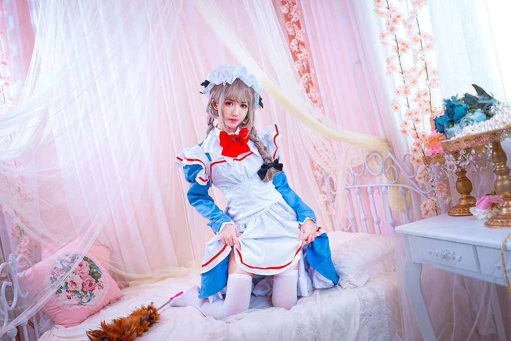 鳗鱼霏儿《女仆+兽耳+黑丝》 [Cosplay福利] 写真集[33P]