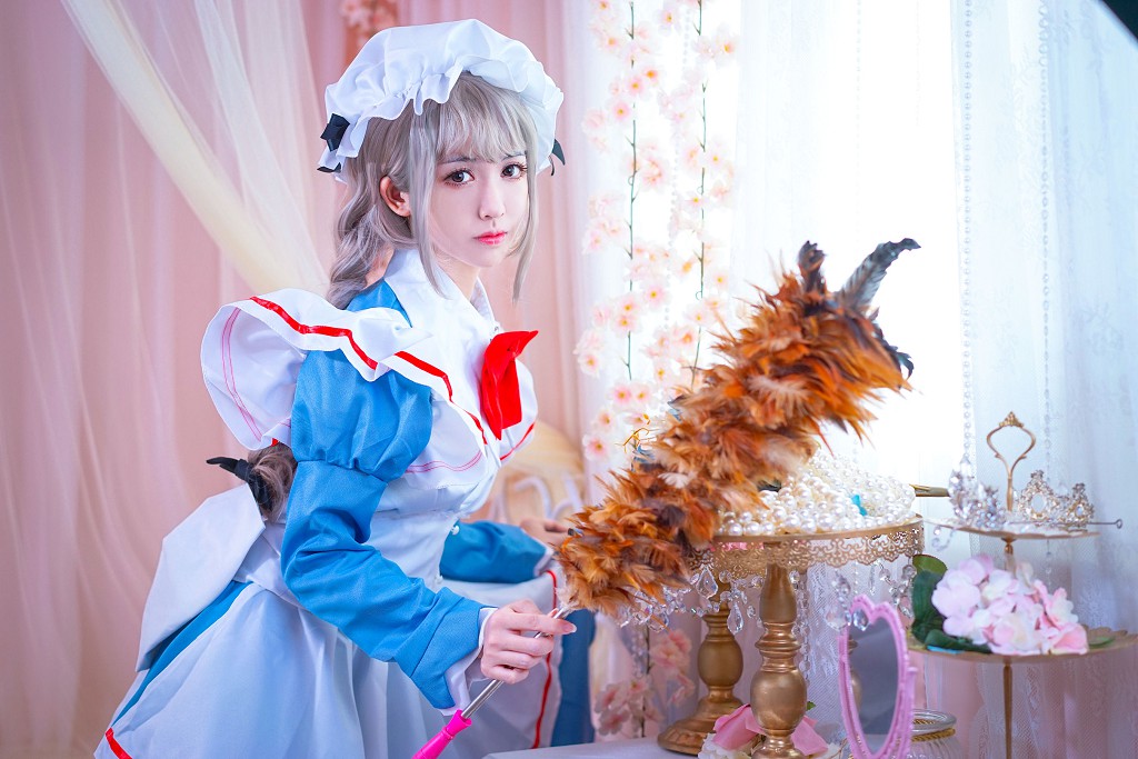 鳗鱼霏儿《女仆+兽耳+黑丝》 [Cosplay福利] 写真集[33P]