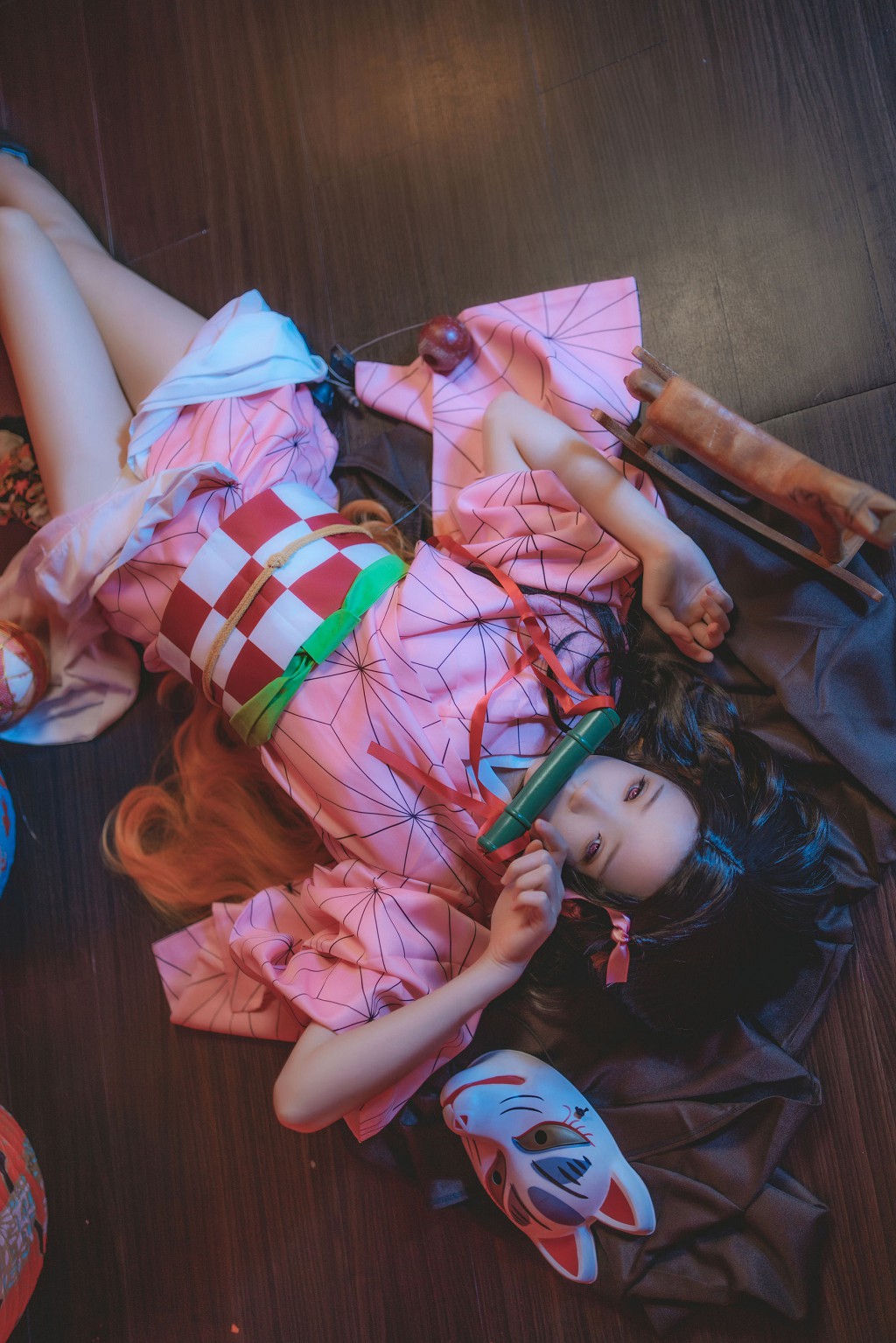 桜桃喵《灶门祢豆子 花间舞》 [Cosplay美女] 写真集[34P]
