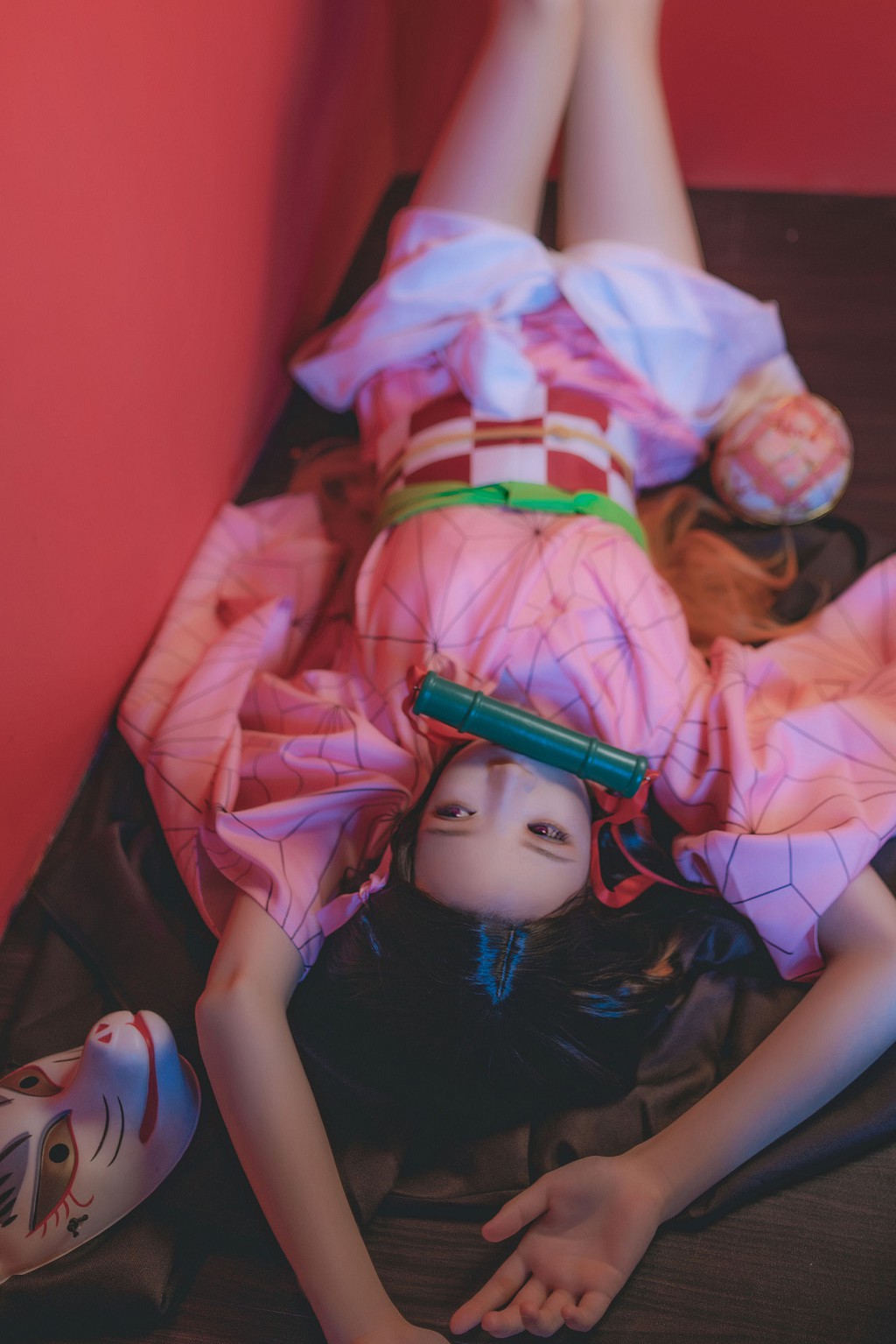 桜桃喵《灶门祢豆子 花间舞》 [Cosplay美女] 写真集[34P]