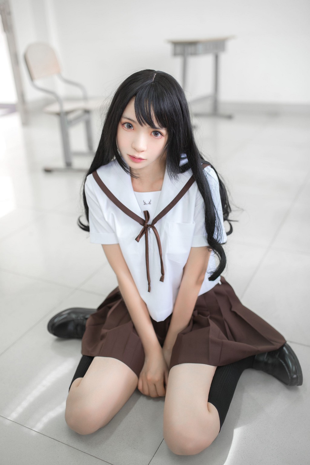 疯猫ss 水手服和睡衣 Cosplay 写真 57P