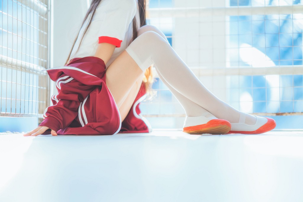 桜桃喵《红色体操服》 [Cosplay美女] 写真集[44P]
