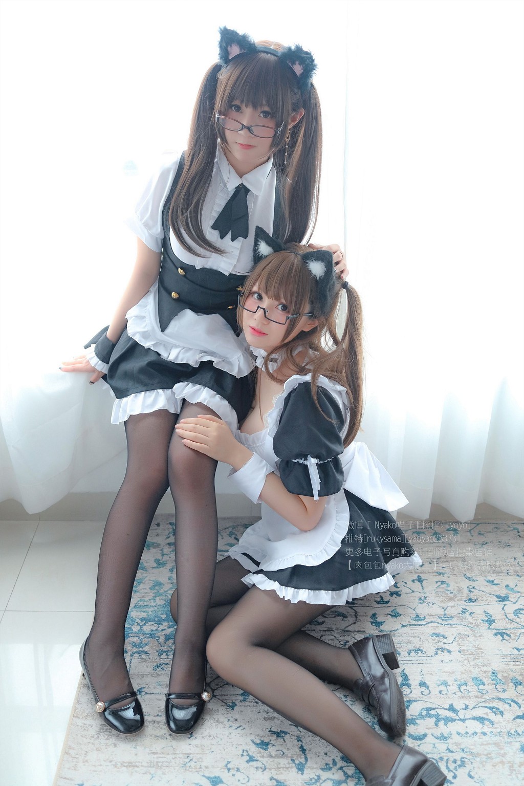 ​摇摇乐yoyo&Nyako喵子《诱人女仆》 [Cosplay福利] 写真集[130P]