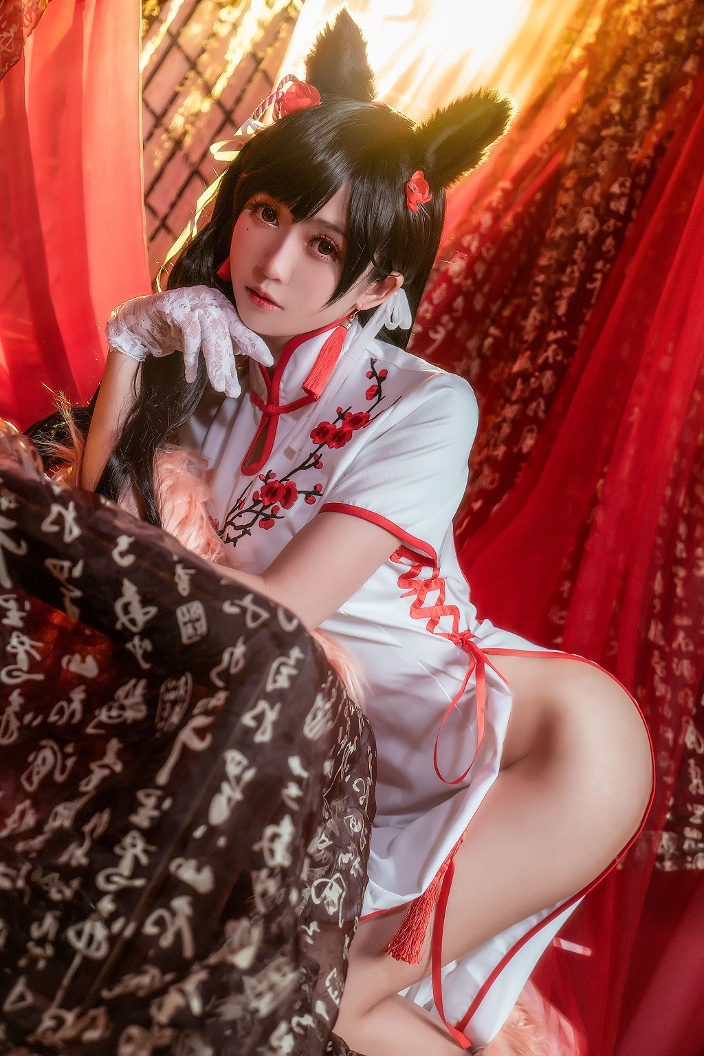 鳗鱼霏儿《碧蓝航线+旗袍+红发魔女》 [Cosplay美女] 写真集[34P]