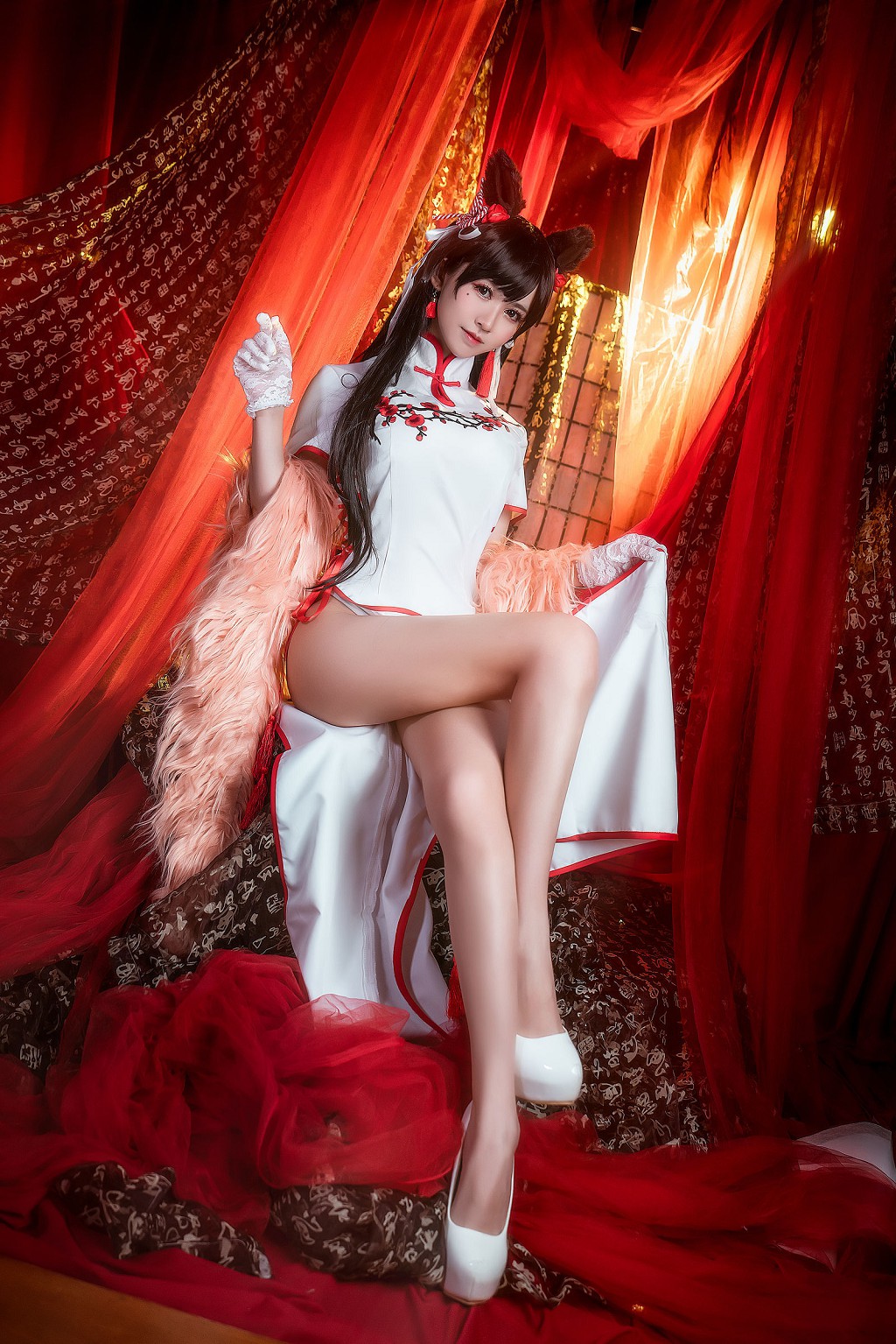 鳗鱼霏儿《碧蓝航线+旗袍+红发魔女》 [Cosplay美女] 写真集[34P]
