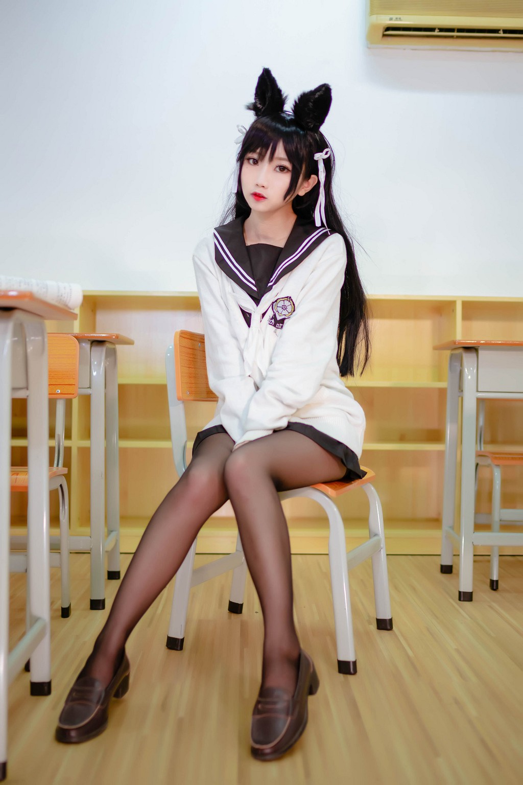 กุ่ยจู๋เย่า อยู่ไหม w 《JK ชุดยูนิฟอร์ม》 [Cosplay ฟูหลี่] หนังสือภาพ[22P