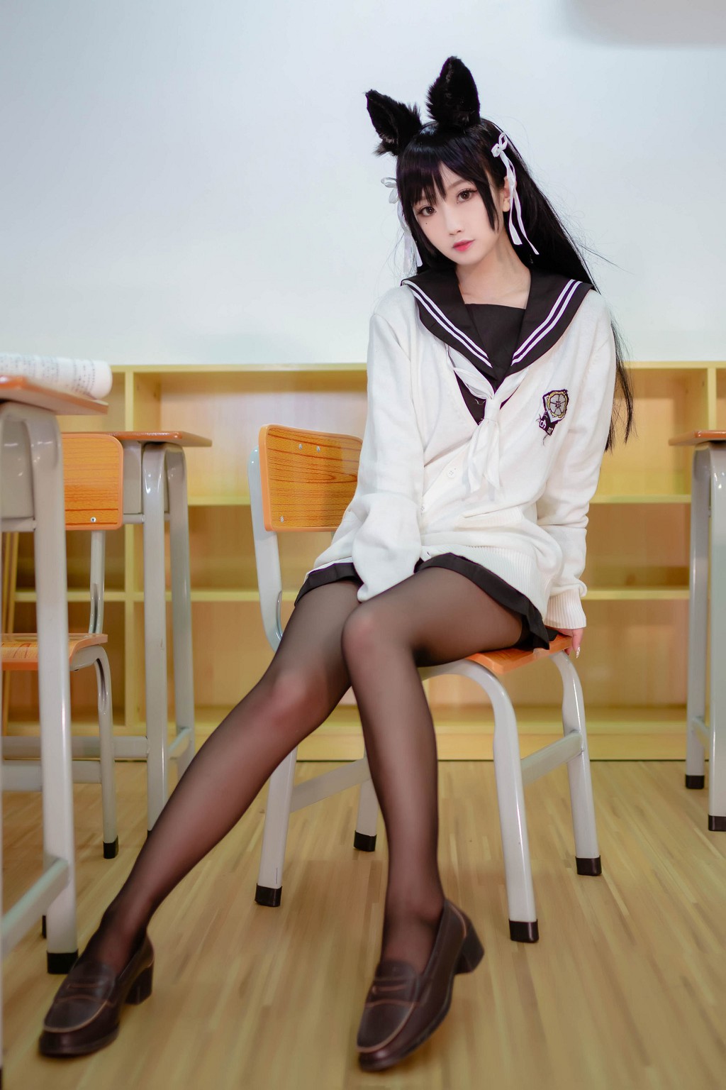 กุ่ยจู๋เย่า อยู่ไหม w 《JK ชุดยูนิฟอร์ม》 [Cosplay ฟูหลี่] หนังสือภาพ[22P