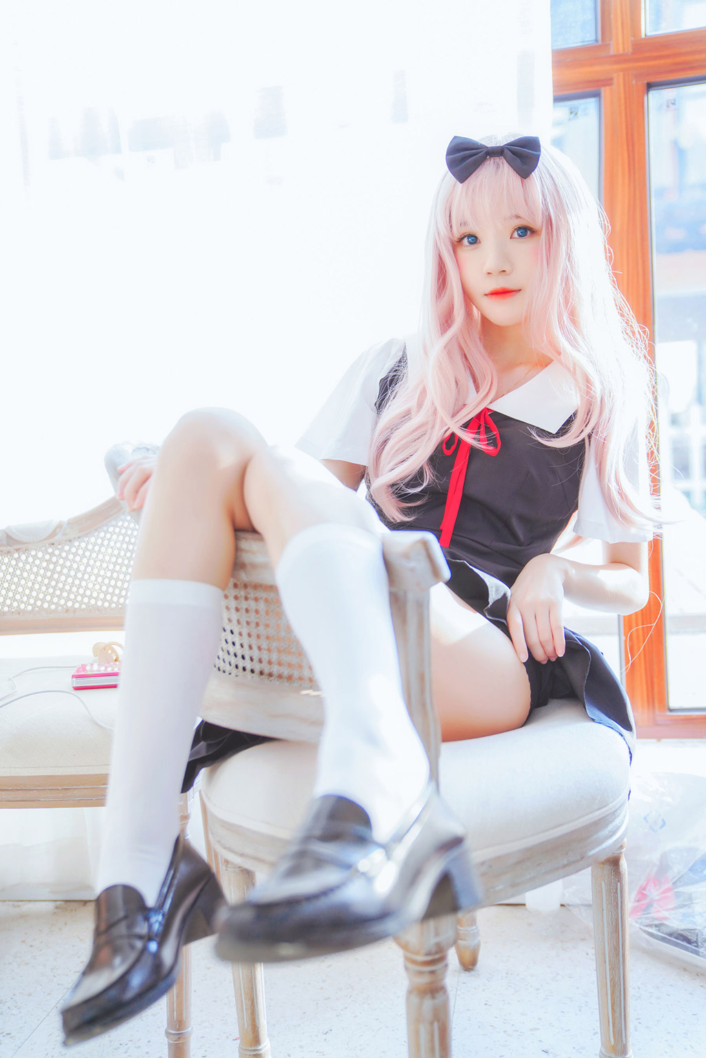 桜桃喵《藤原千花》 [萝莉COS] 写真集[48P]