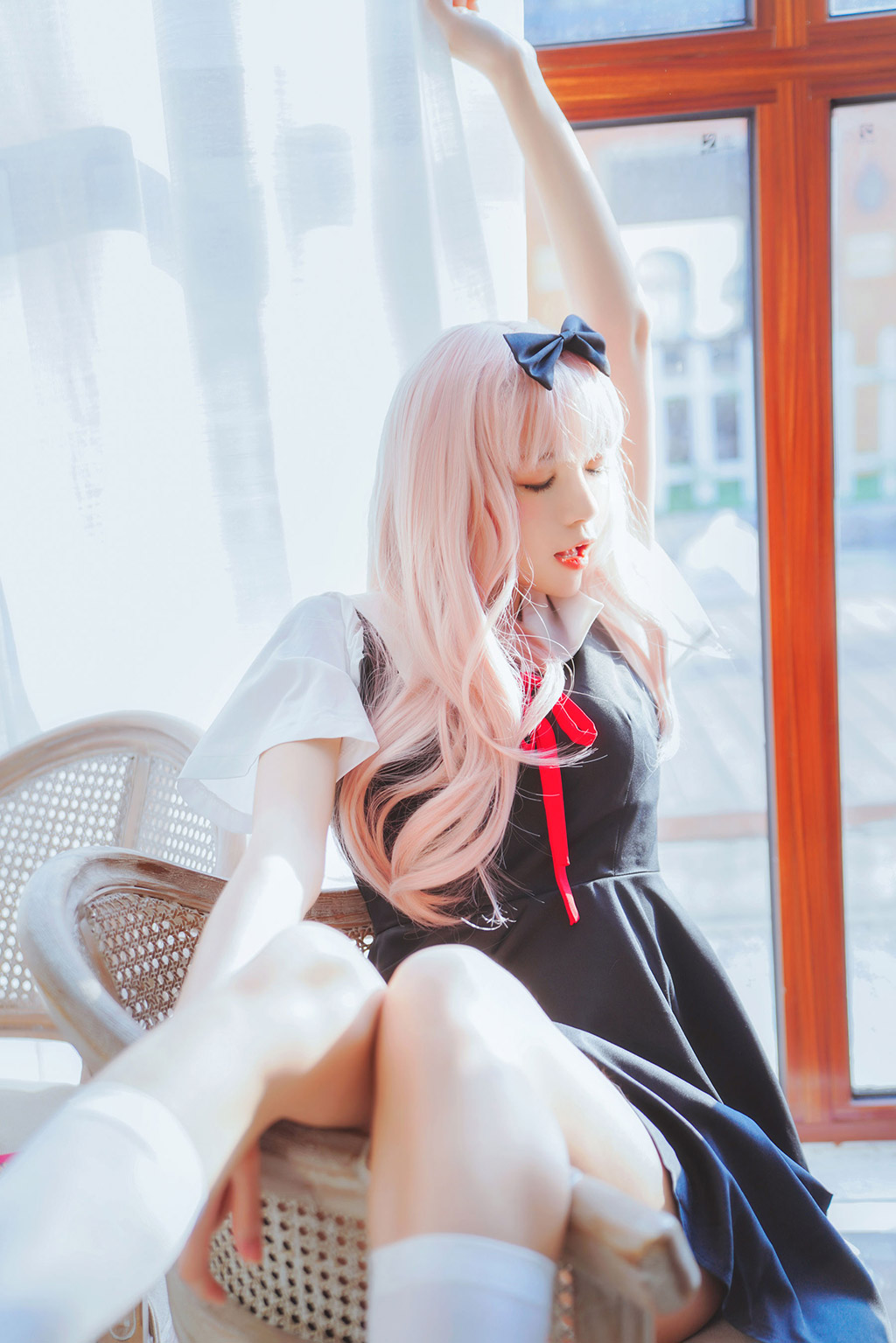 桜桃喵《藤原千花》 [萝莉COS] 写真集[48P]