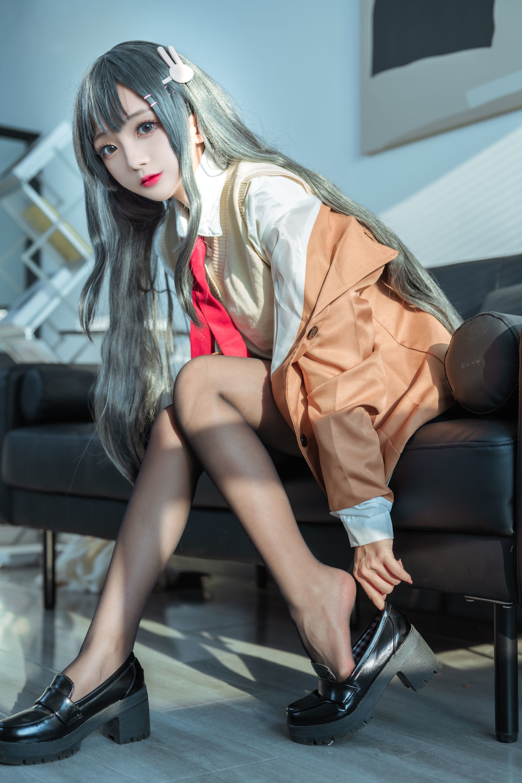เน็ตไอดอลคอสเพลย์] Cosplayริ娜เจียว - มายชุดนักเรียน