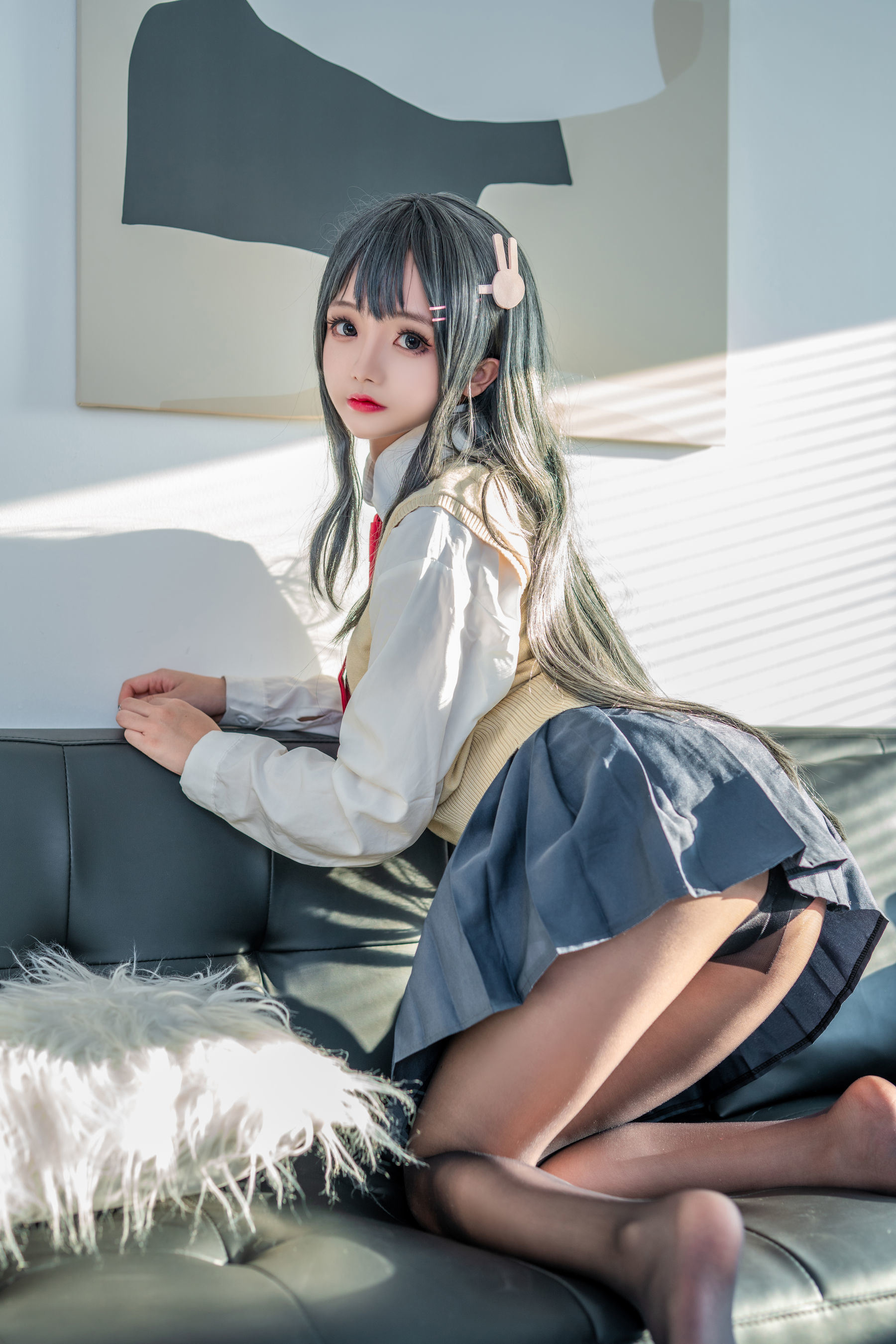 เน็ตไอดอลคอสเพลย์] Cosplayริ娜เจียว - มายชุดนักเรียน