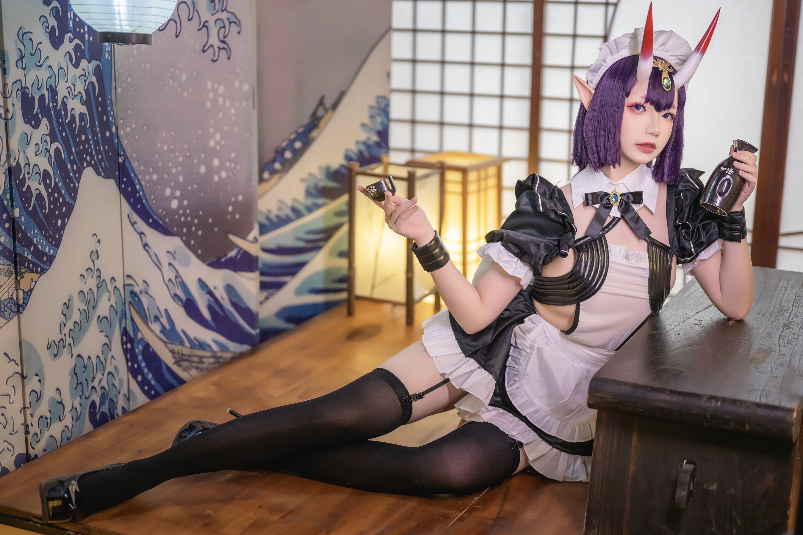 [网红COS] Cos小姐姐雪琪 - 酒吞童子女仆