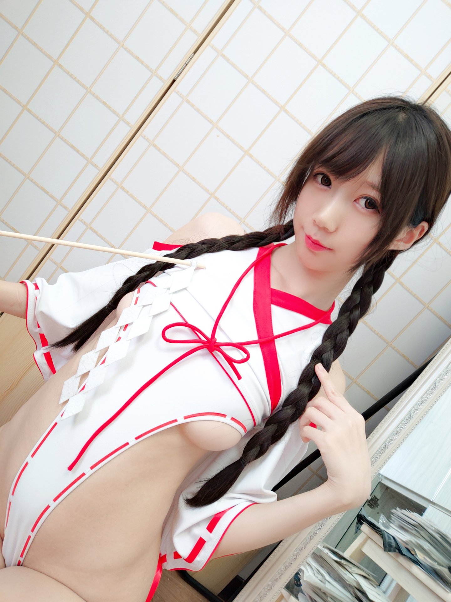 Nagisa Mamono Meow] Shrine Maiden Selfie Package