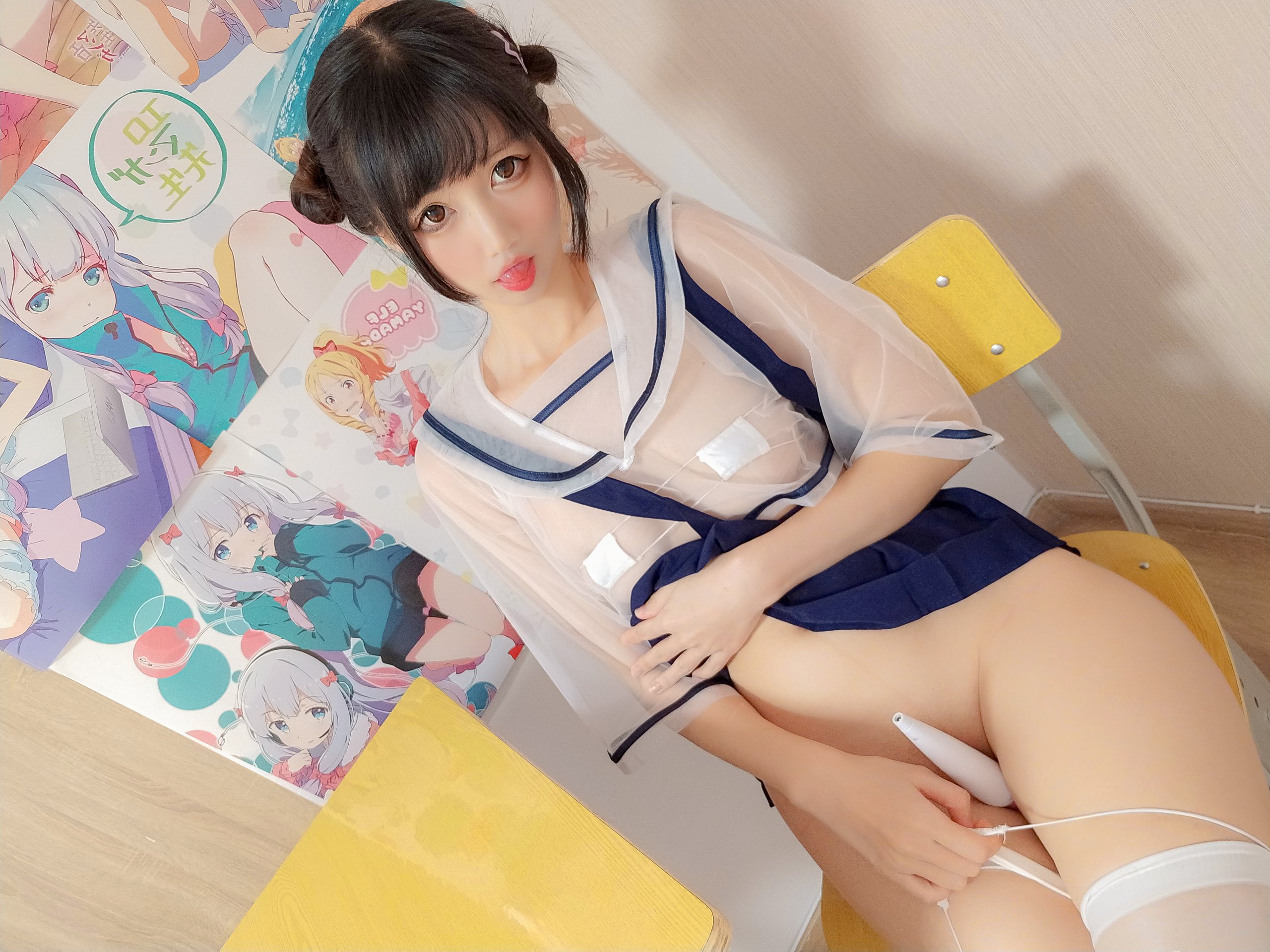 Nagisaมะโอมเมียว] ชุดยูนิฟอร์มที่ใสและน่ารัก~