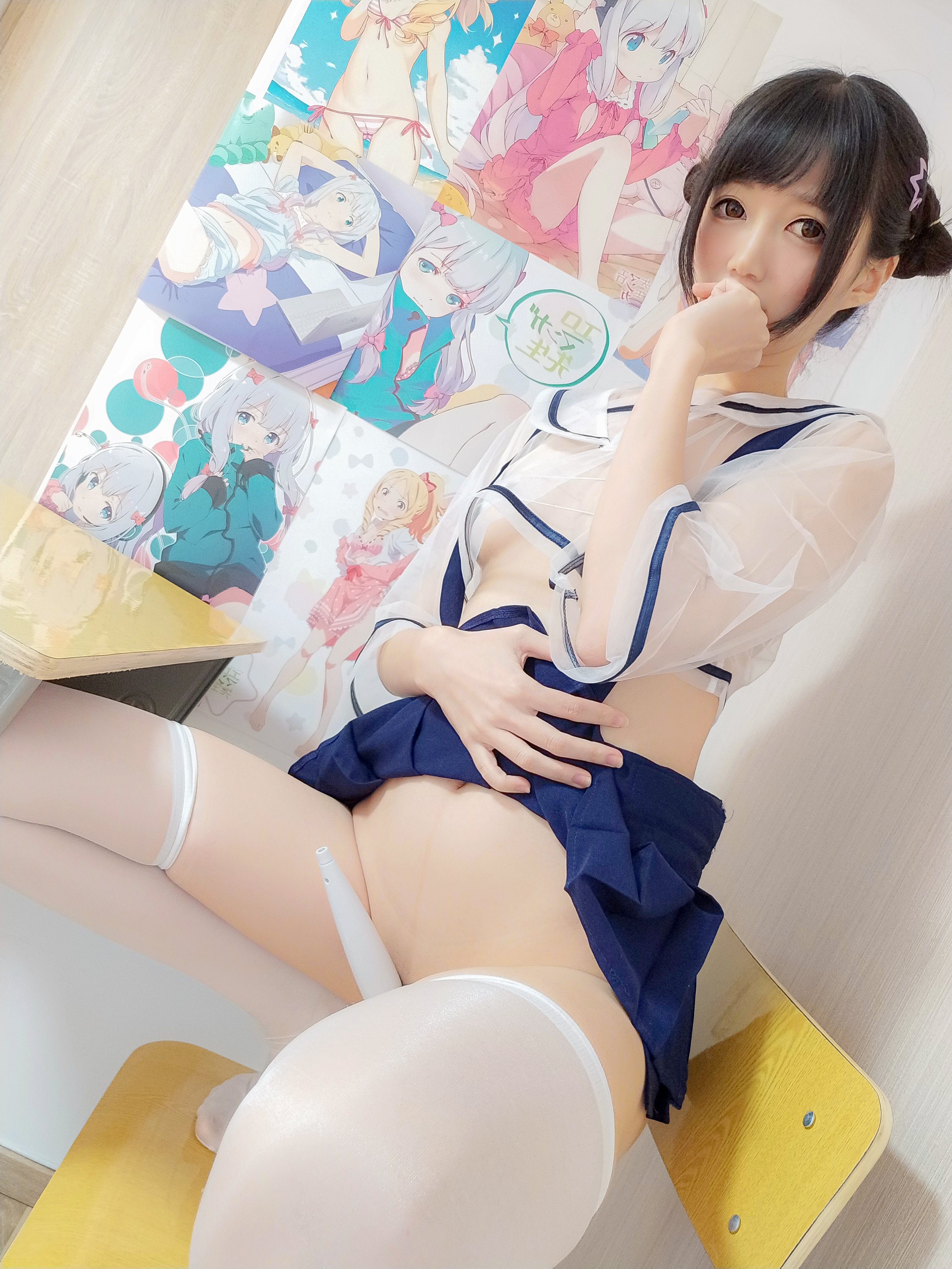 Nagisaมะโอมเมียว] ชุดยูนิฟอร์มที่ใสและน่ารัก~