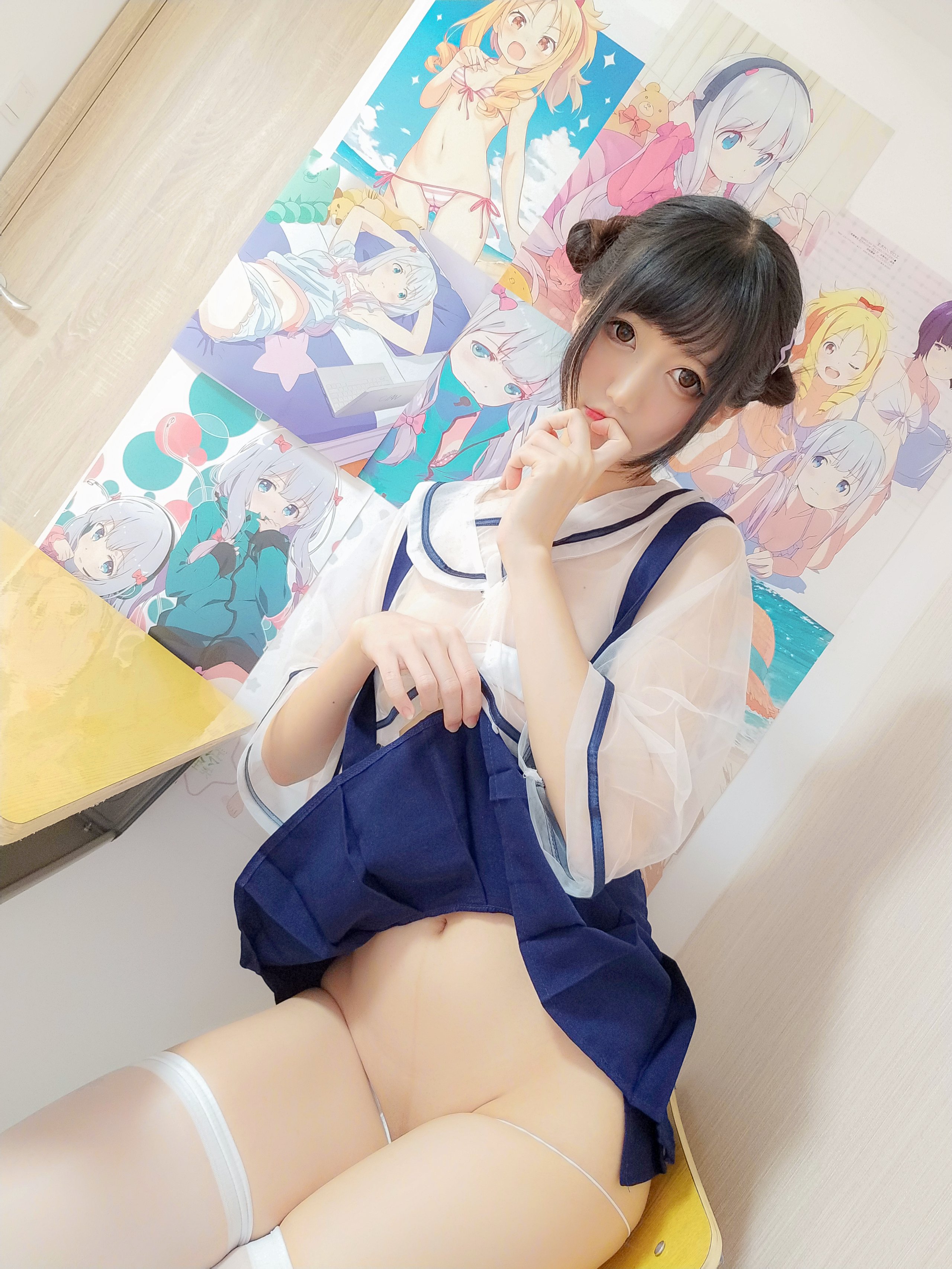 Nagisaมะโอมเมียว] ชุดยูนิฟอร์มที่ใสและน่ารัก~